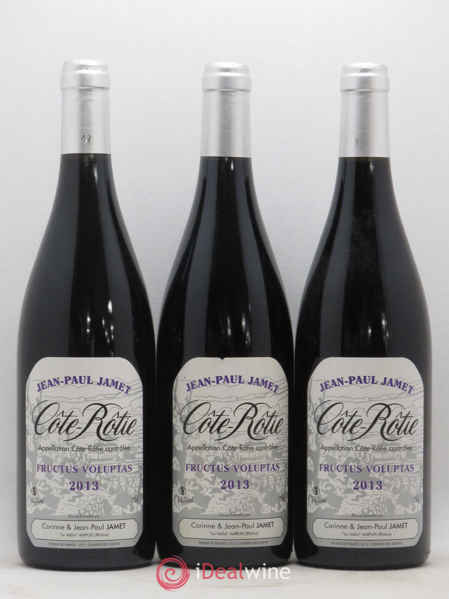 Côte-Rôtie Fructus Voluptas Jamet (Domaine) 2013 - Lot de 3 bouteilles - 0