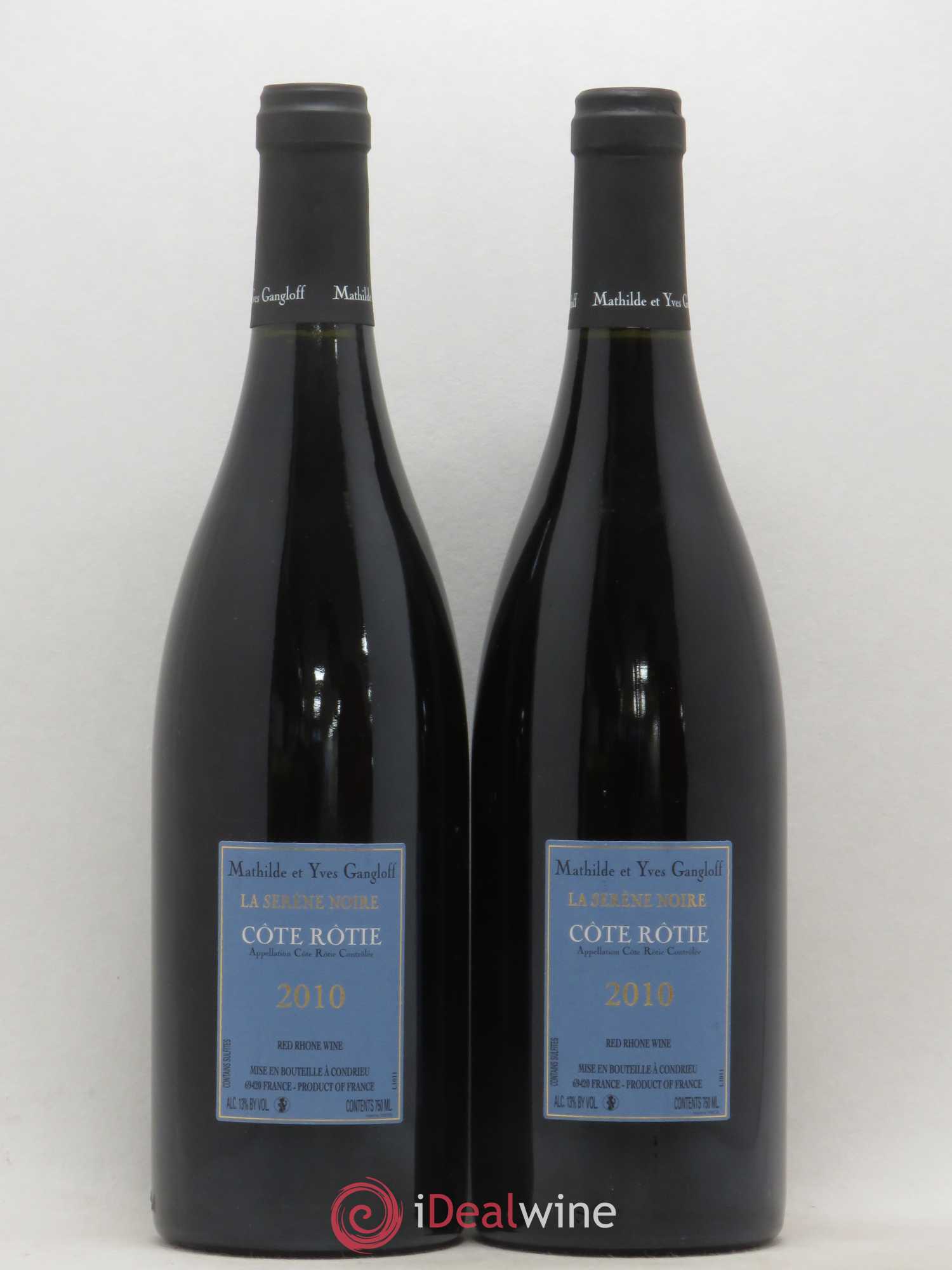 Côte-Rôtie La Sereine Noire Gangloff (Domaine) 2010 - Lot de 2 bouteilles - 1