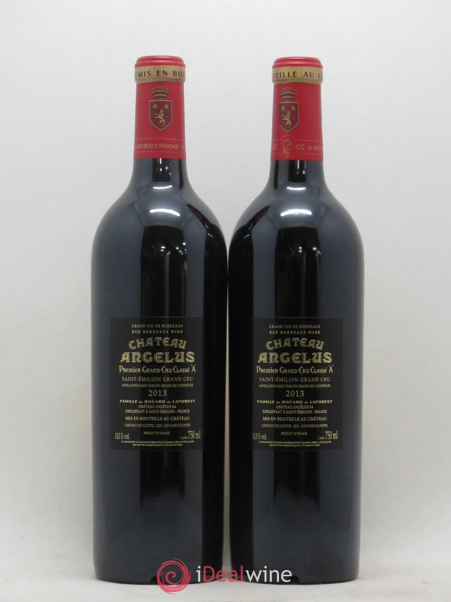 Château Angélus 1er Grand Cru Classé A 2013 - Lot de 2 bouteilles - 1