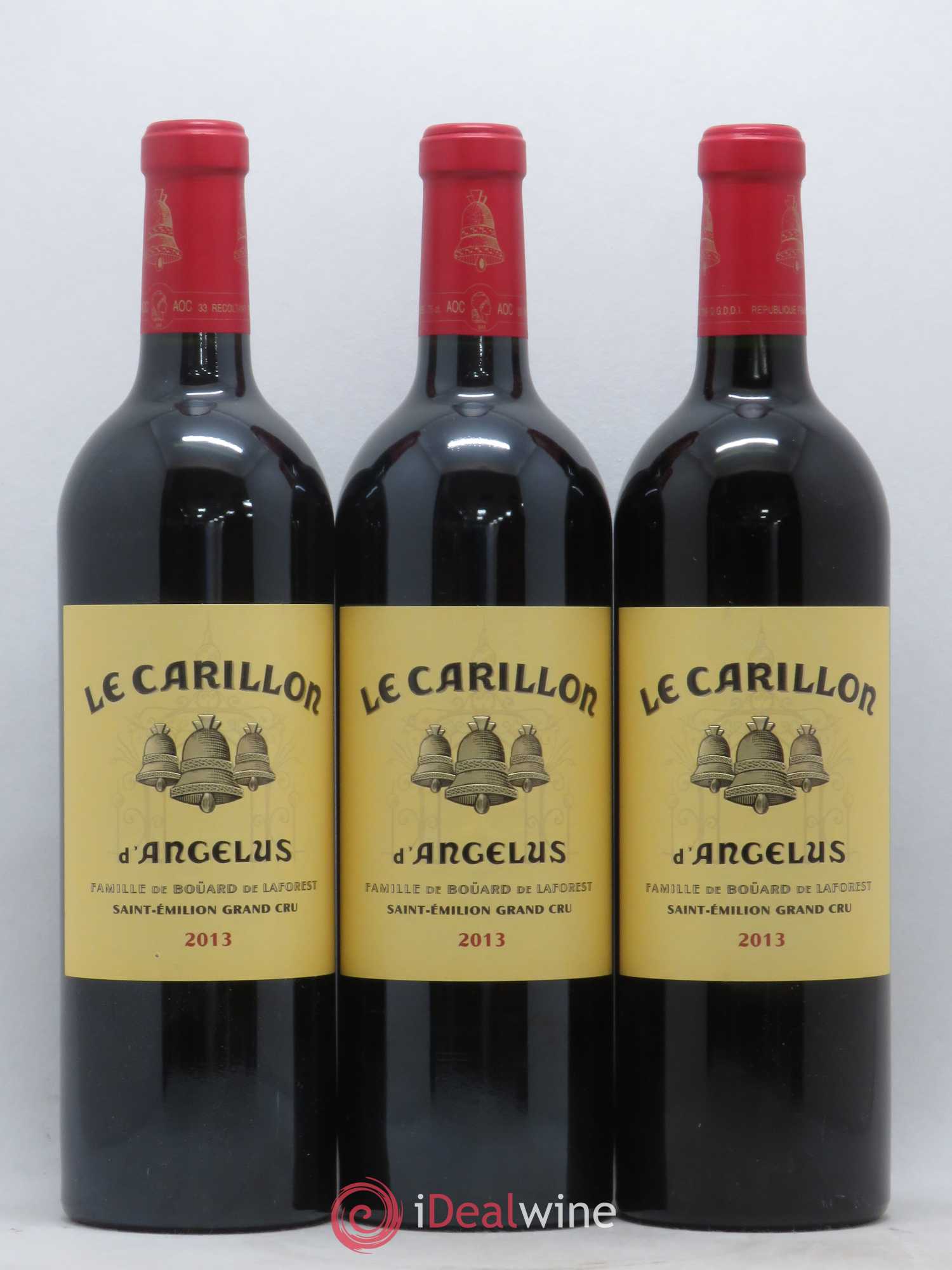 Le Carillon de l'Angélus Second Vin 2013 - Lot de 3 bouteilles - 0