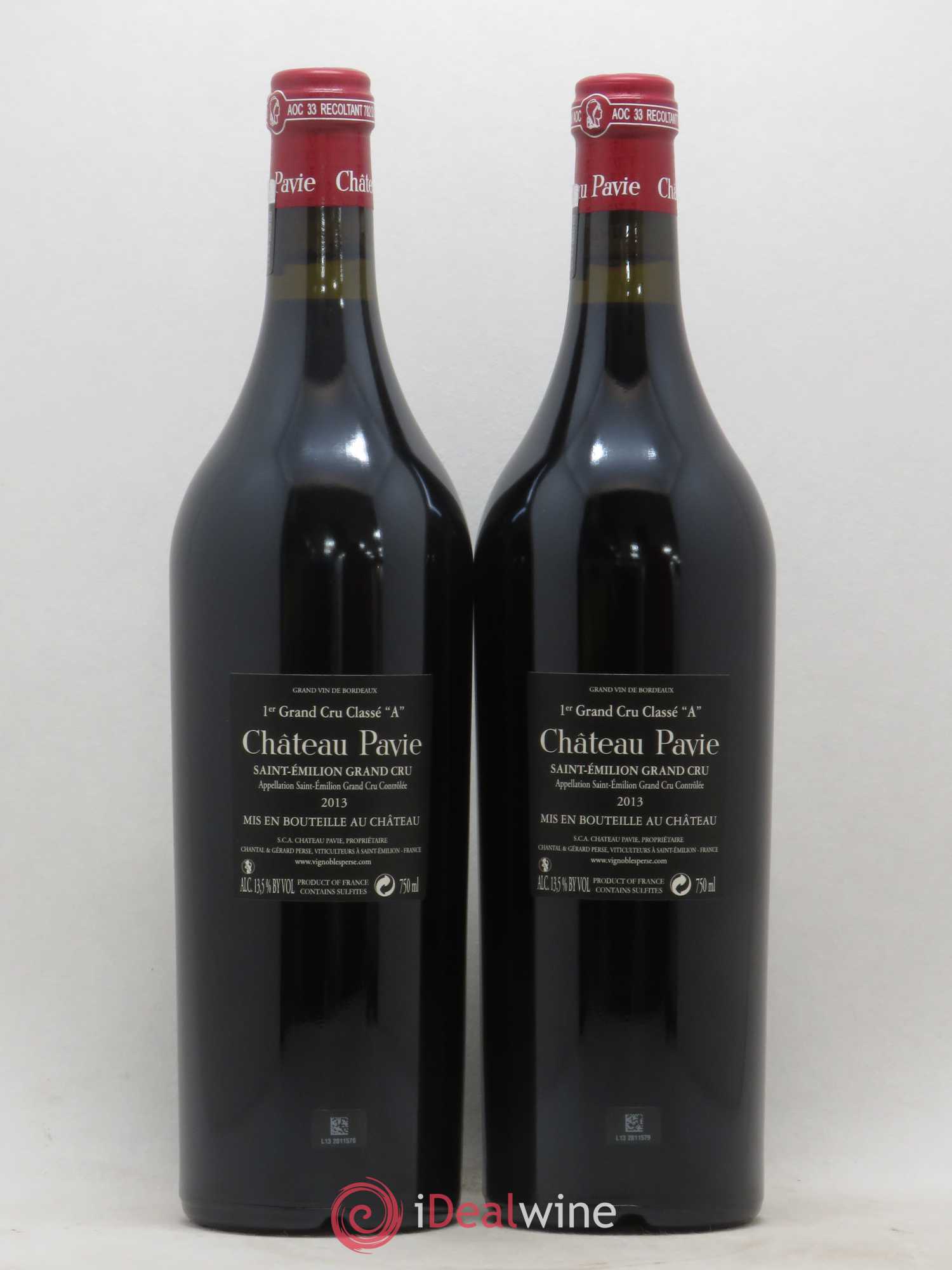 Château Pavie 1er Grand Cru Classé A 2013 - Lot de 2 bouteilles - 1