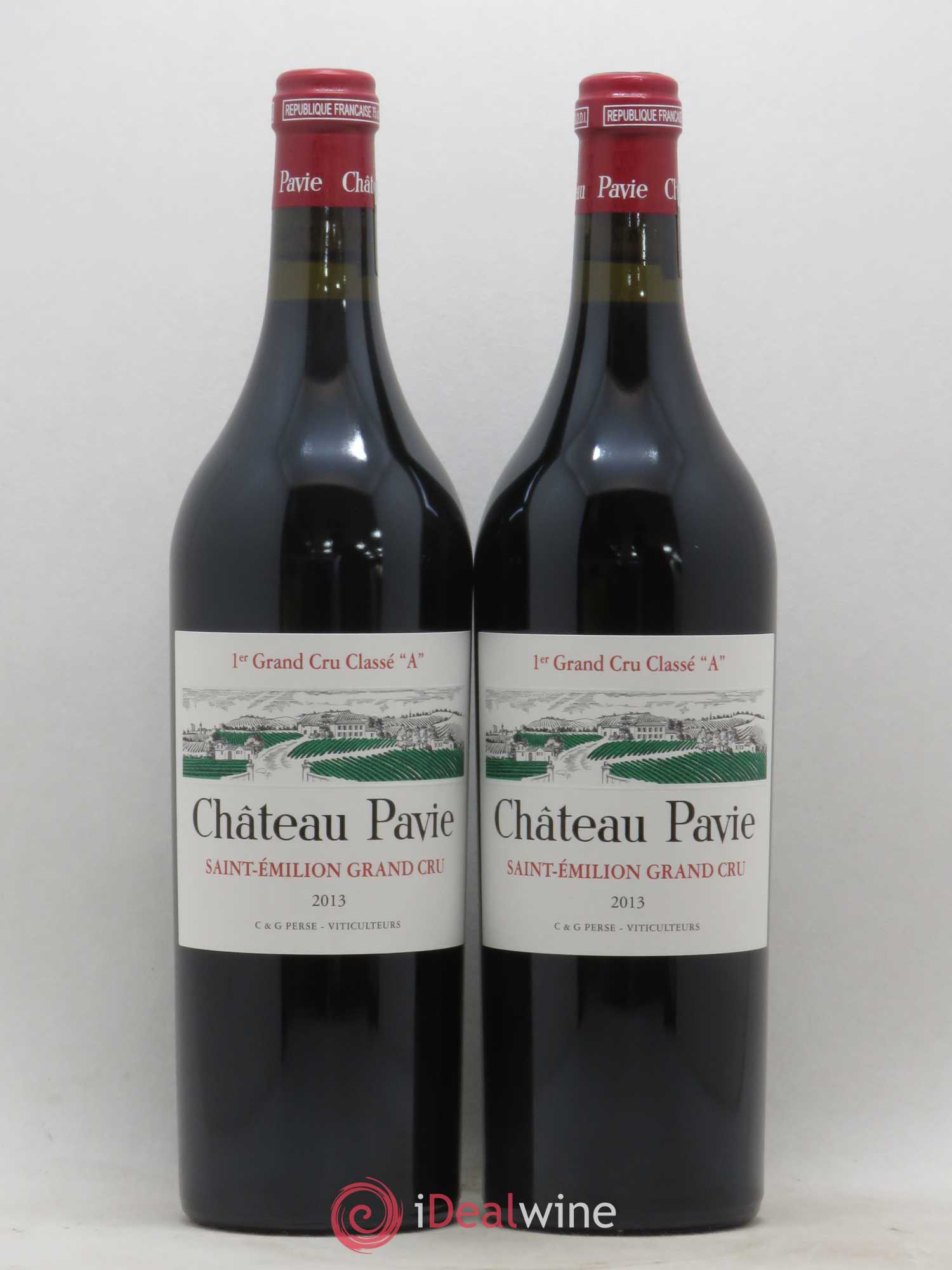 Château Pavie 1er Grand Cru Classé A 2013 - Lot de 2 bouteilles - 0