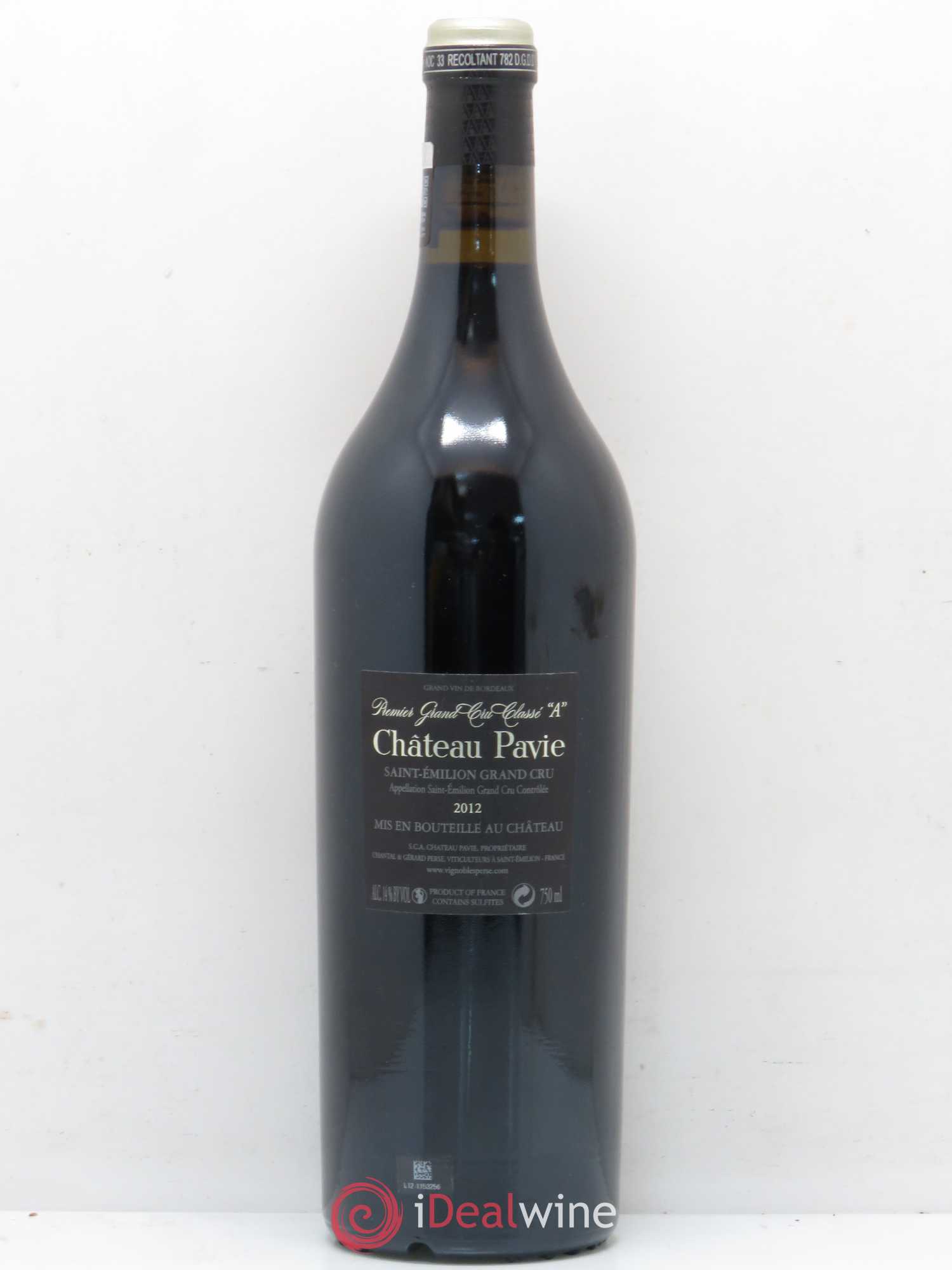 Château Pavie 1er Grand Cru Classé A 2012 - Lot de 1 bouteille - 1