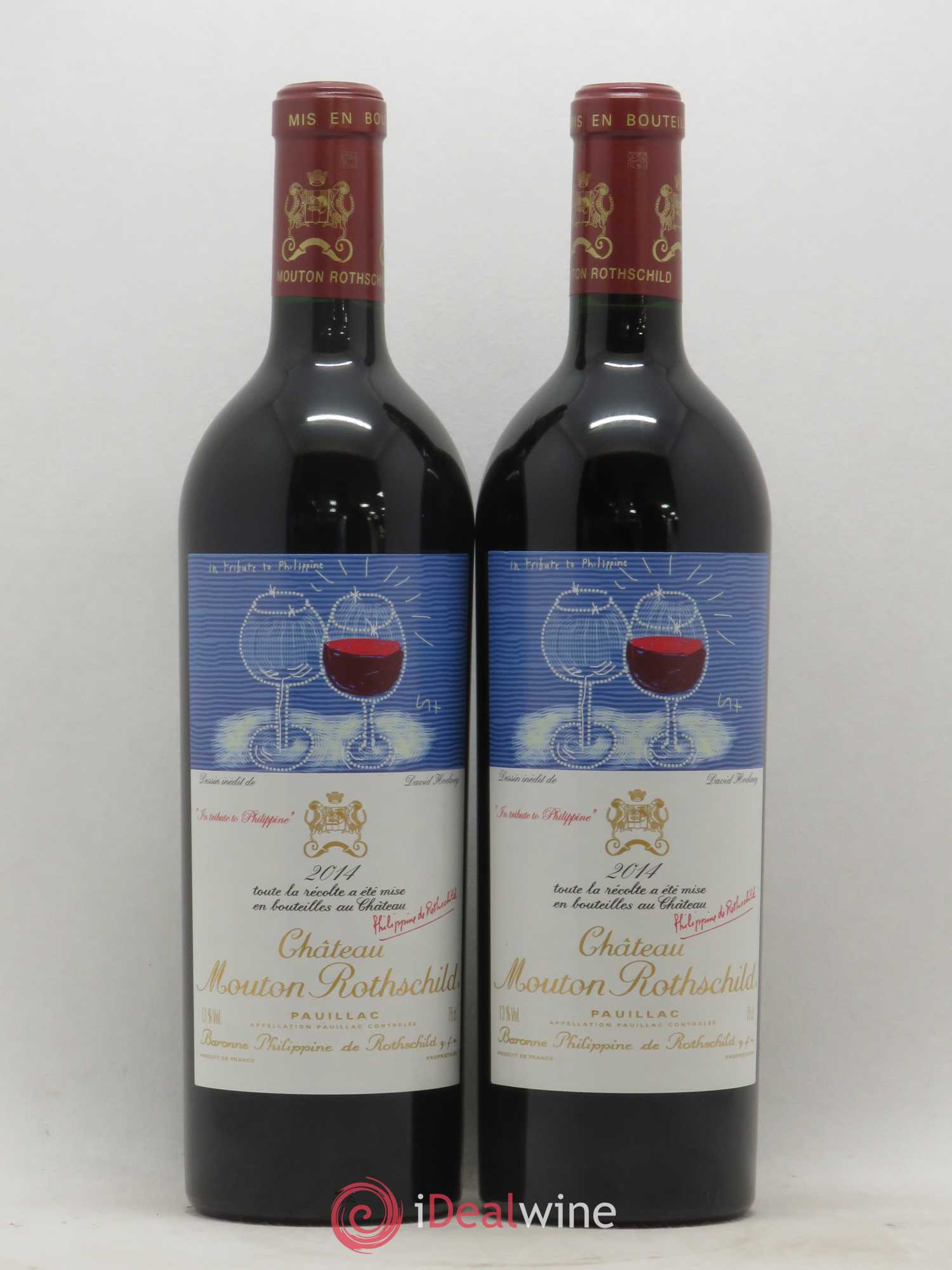 Château Mouton Rothschild 1er Grand Cru Classé 2014 - Lot de 2 bouteilles - 0