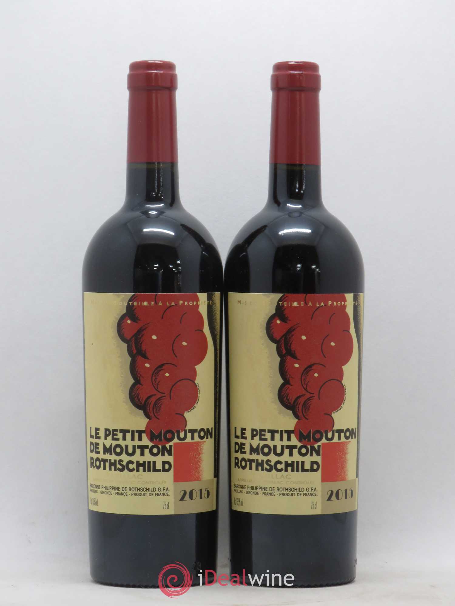 Petit Mouton Second Vin 2015 - Lot de 2 bouteilles - 0