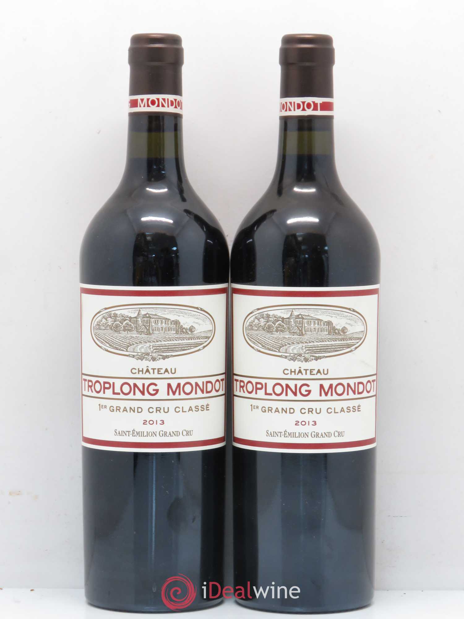 Château Troplong Mondot 1er Grand Cru Classé B 2013 - Lot de 2 bouteilles - 0