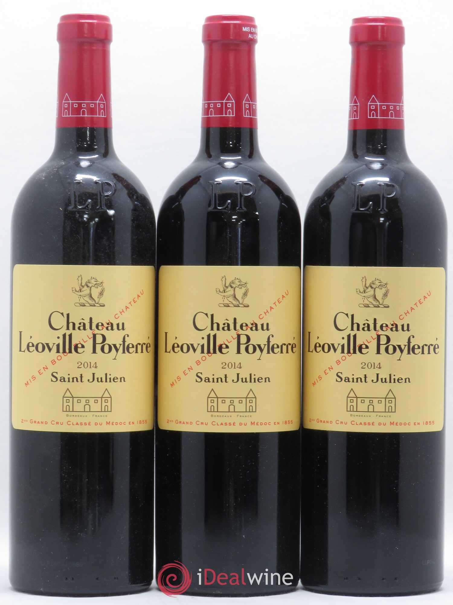 Château Léoville Poyferré 2ème Grand Cru Classé 2014 - Lot de 3 bouteilles - 0