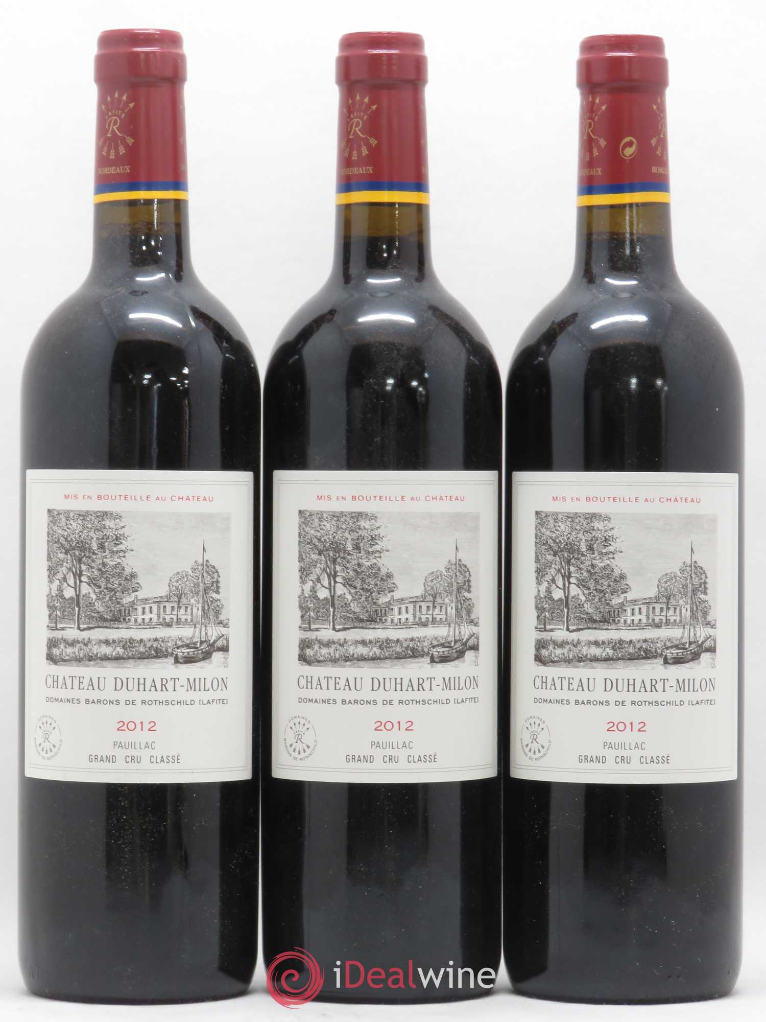 Château Duhart-Milon 4ème Grand Cru Classé 2012 - Lot de 3 bouteilles - 0