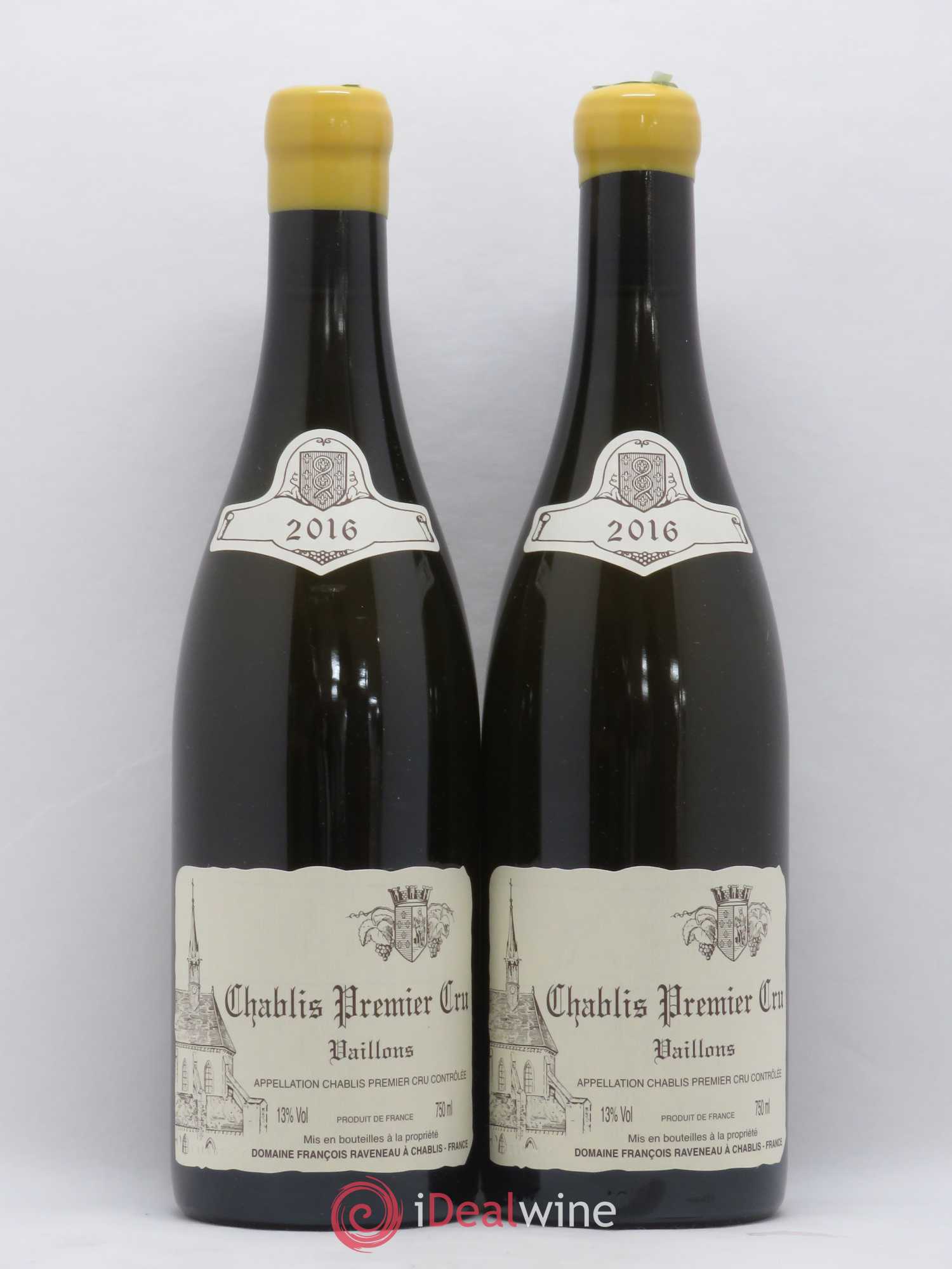 Chablis 1er Cru Vaillons Raveneau (Domaine) 2016 - Lot de 2 bouteilles - 0