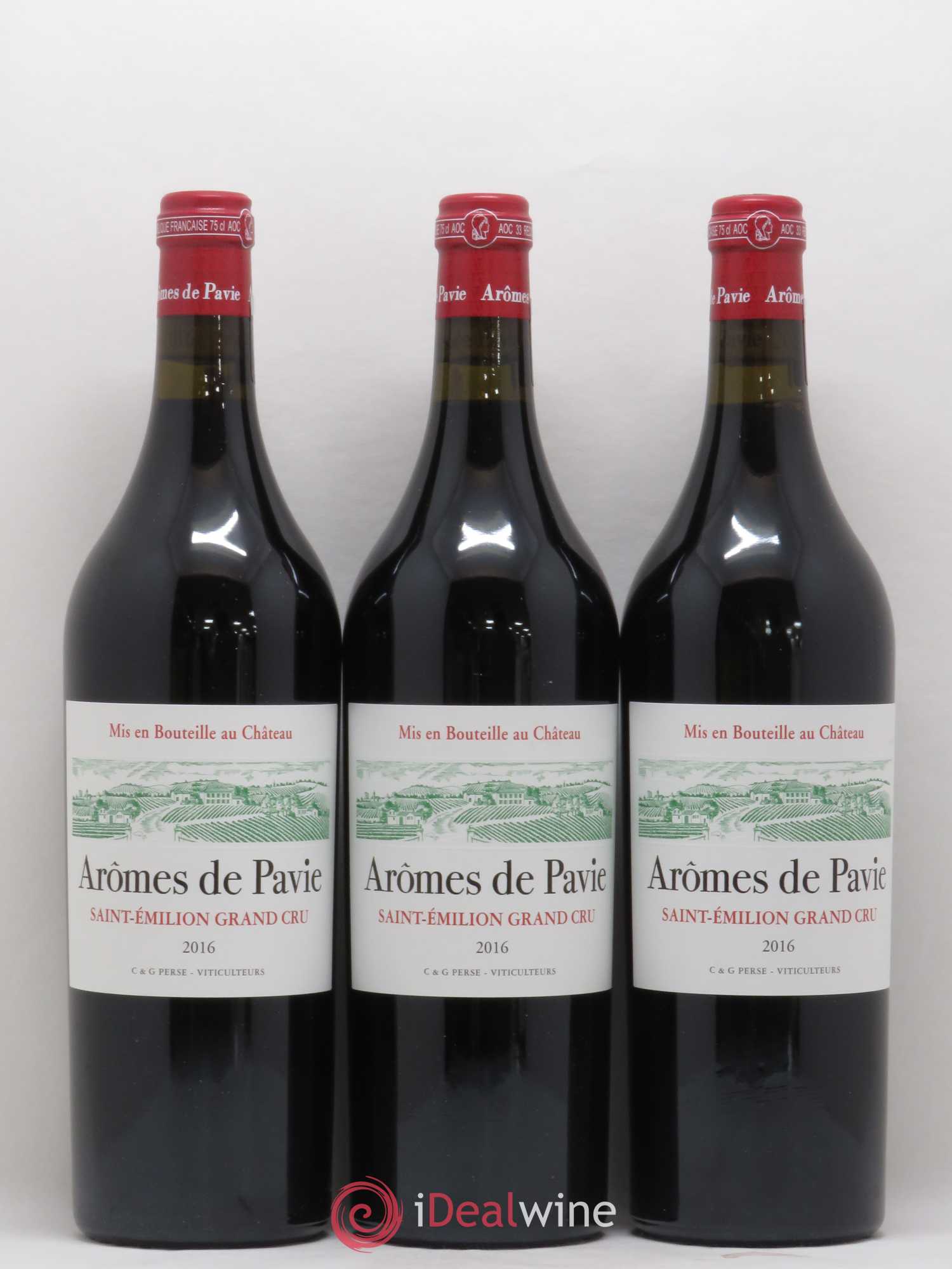 Saint-Émilion Grand Cru Aromes de Pavie 2016 - Posten von 3 Flaschen - 0