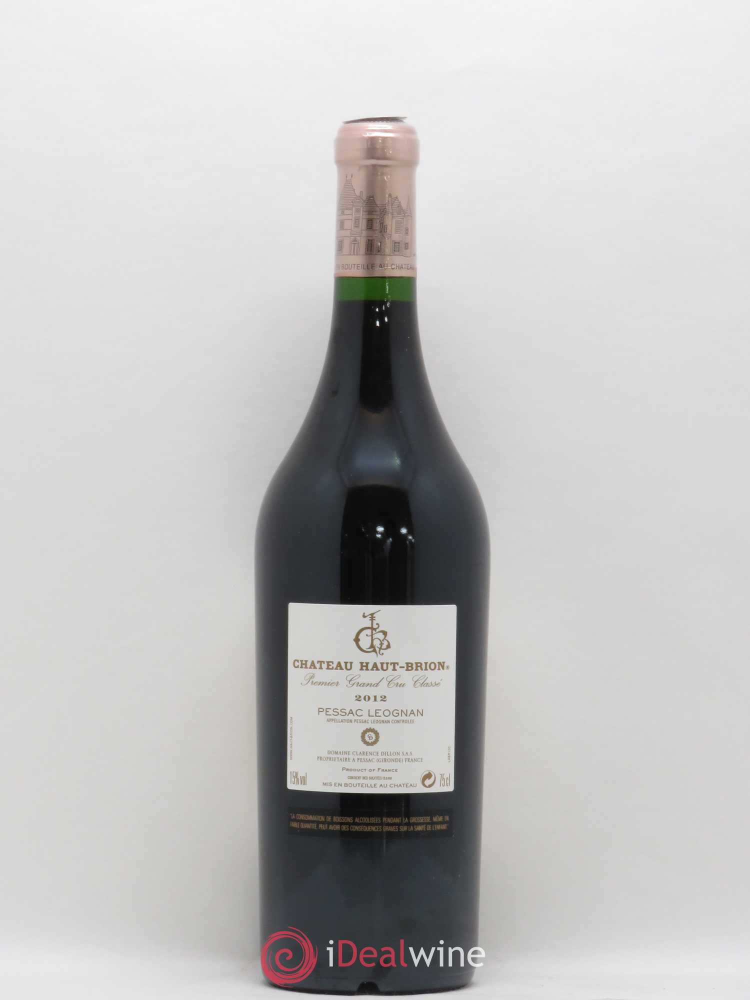 Château Haut Brion 1er Grand Cru Classé 2012 - Lot de 1 bouteille - 1
