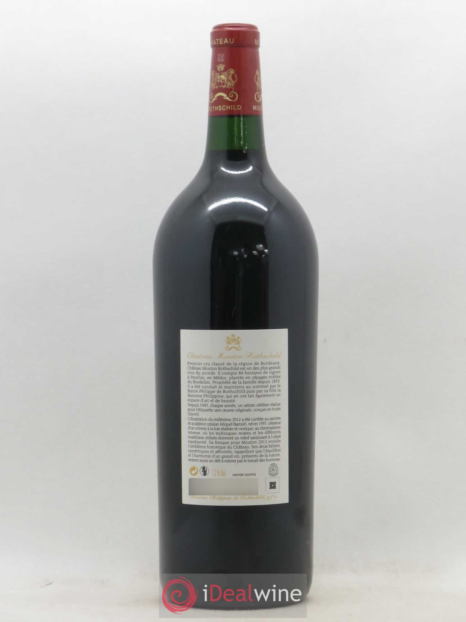 Château Mouton Rothschild 1er Grand Cru Classé 2012 - Lot de 1 magnum - 1