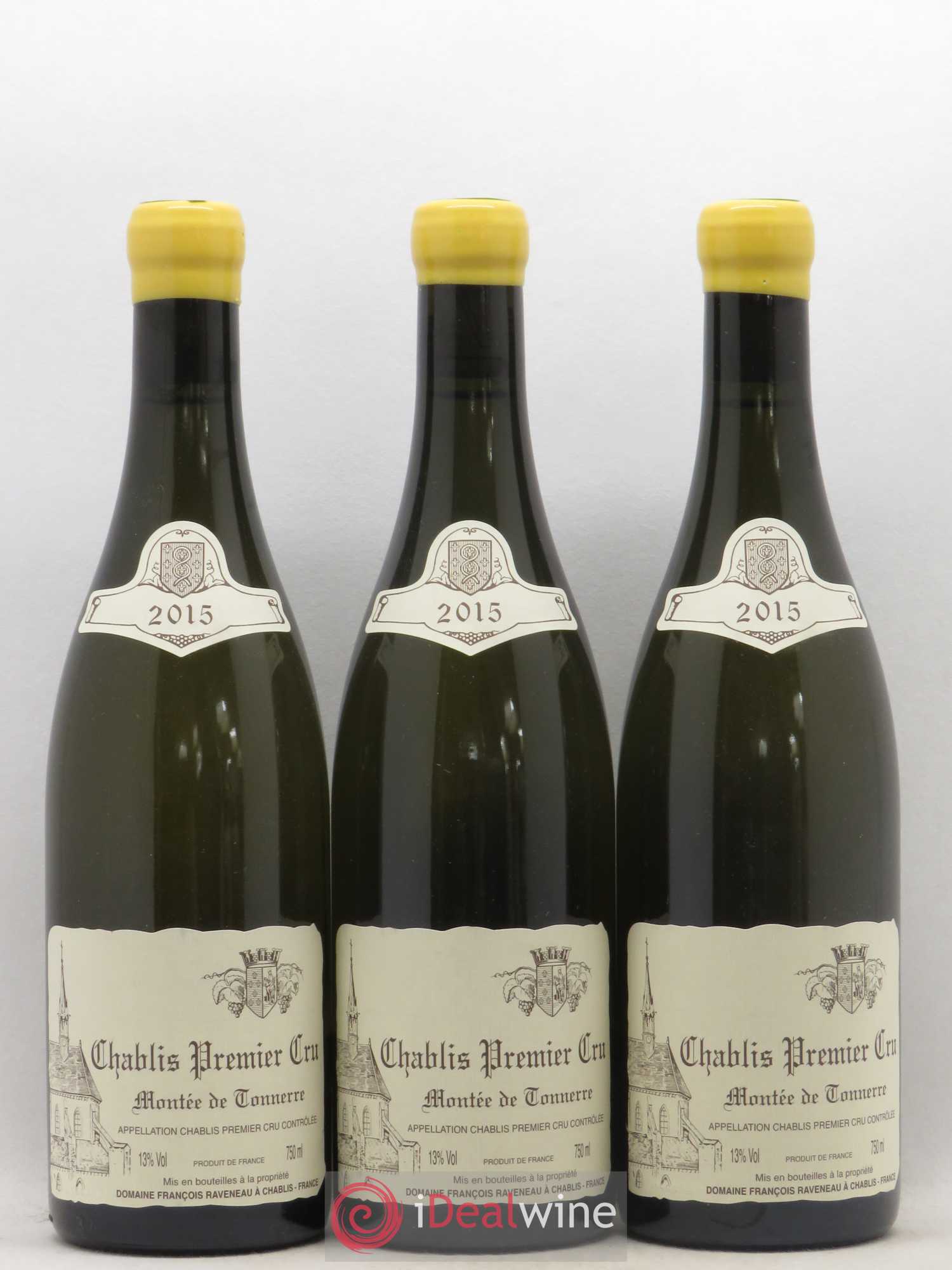Chablis 1er Cru Montée de Tonnerre Raveneau (Domaine) 2015 - Lot de 3 bouteilles - 0