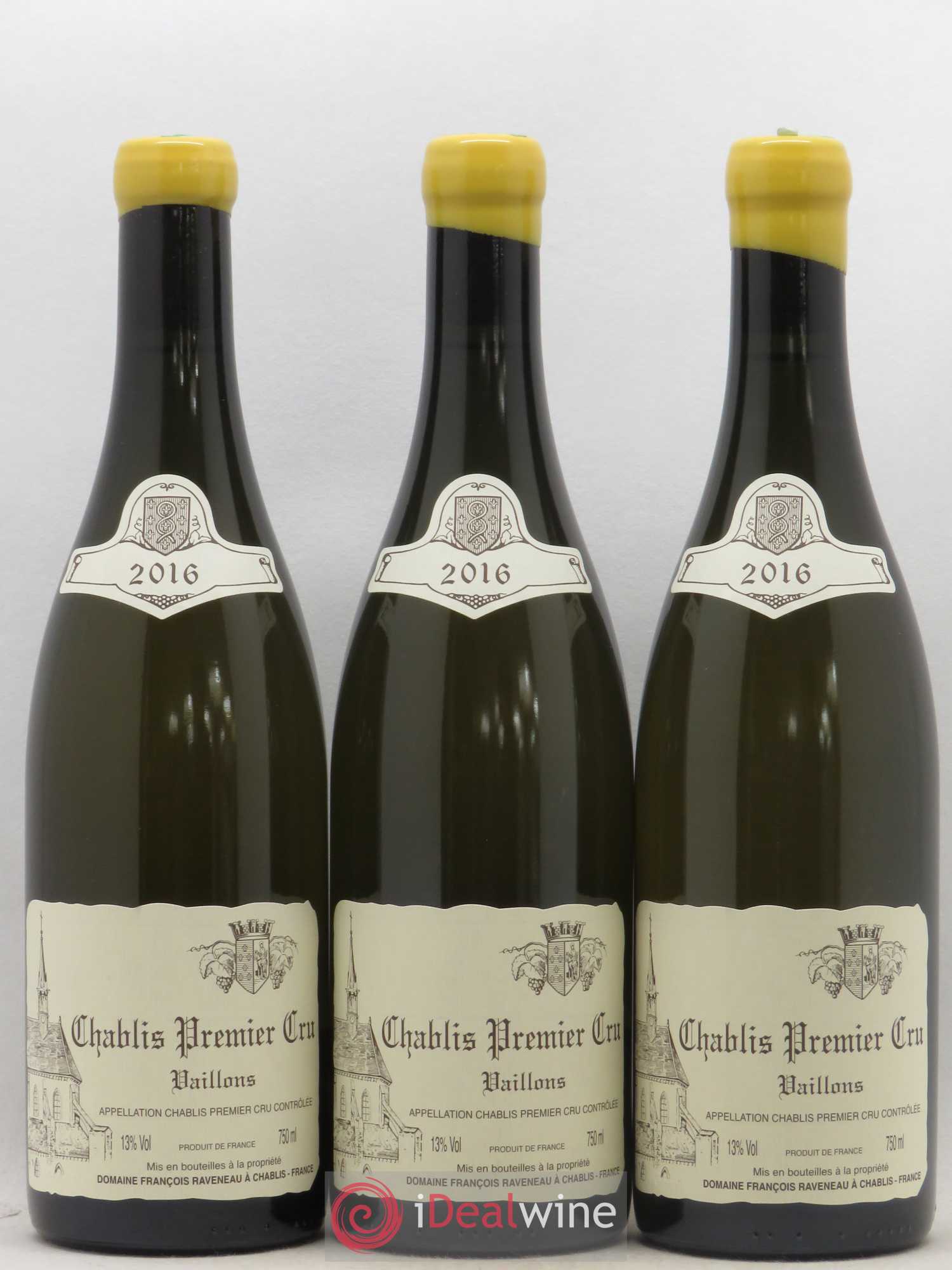 Chablis 1er Cru Vaillons Raveneau (Domaine) 2016 - Posten von 3 Flaschen - 0