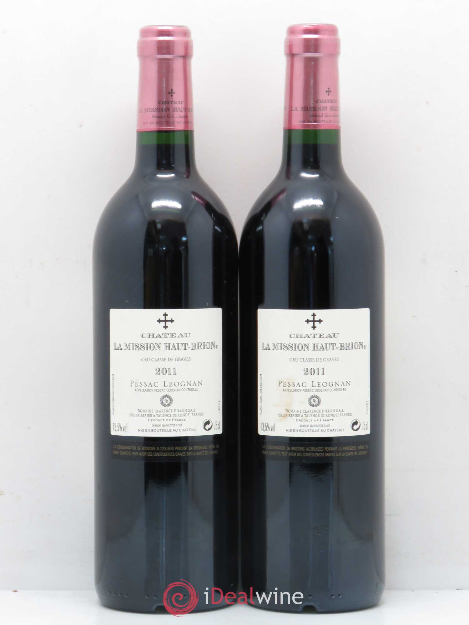 Château la Mission Haut-Brion Cru Classé de Graves 2011 - Lot de 2 bouteilles - 1