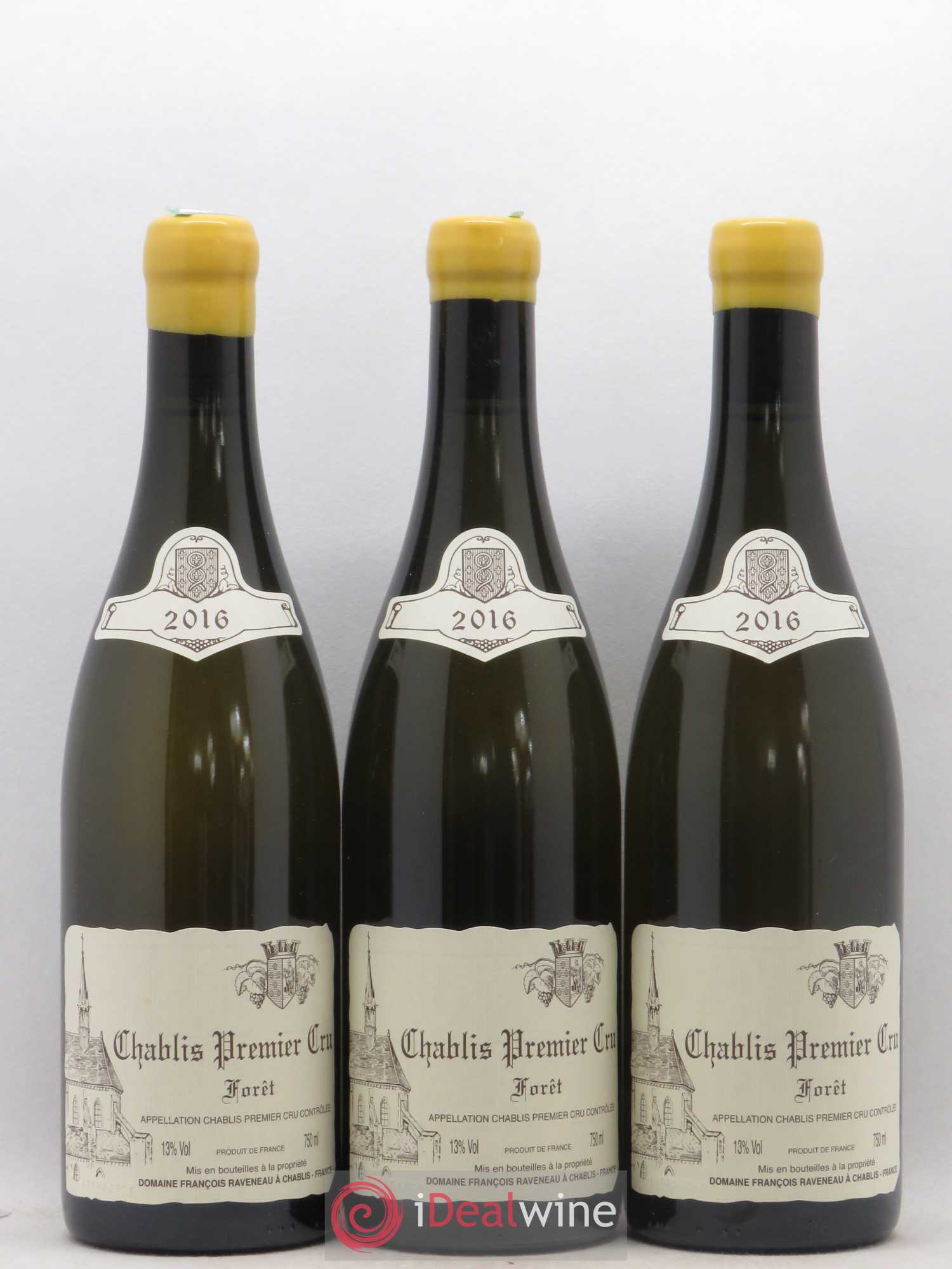 Chablis 1er Cru Forêt Raveneau (Domaine) 2016 - Lot de 3 bouteilles - 0