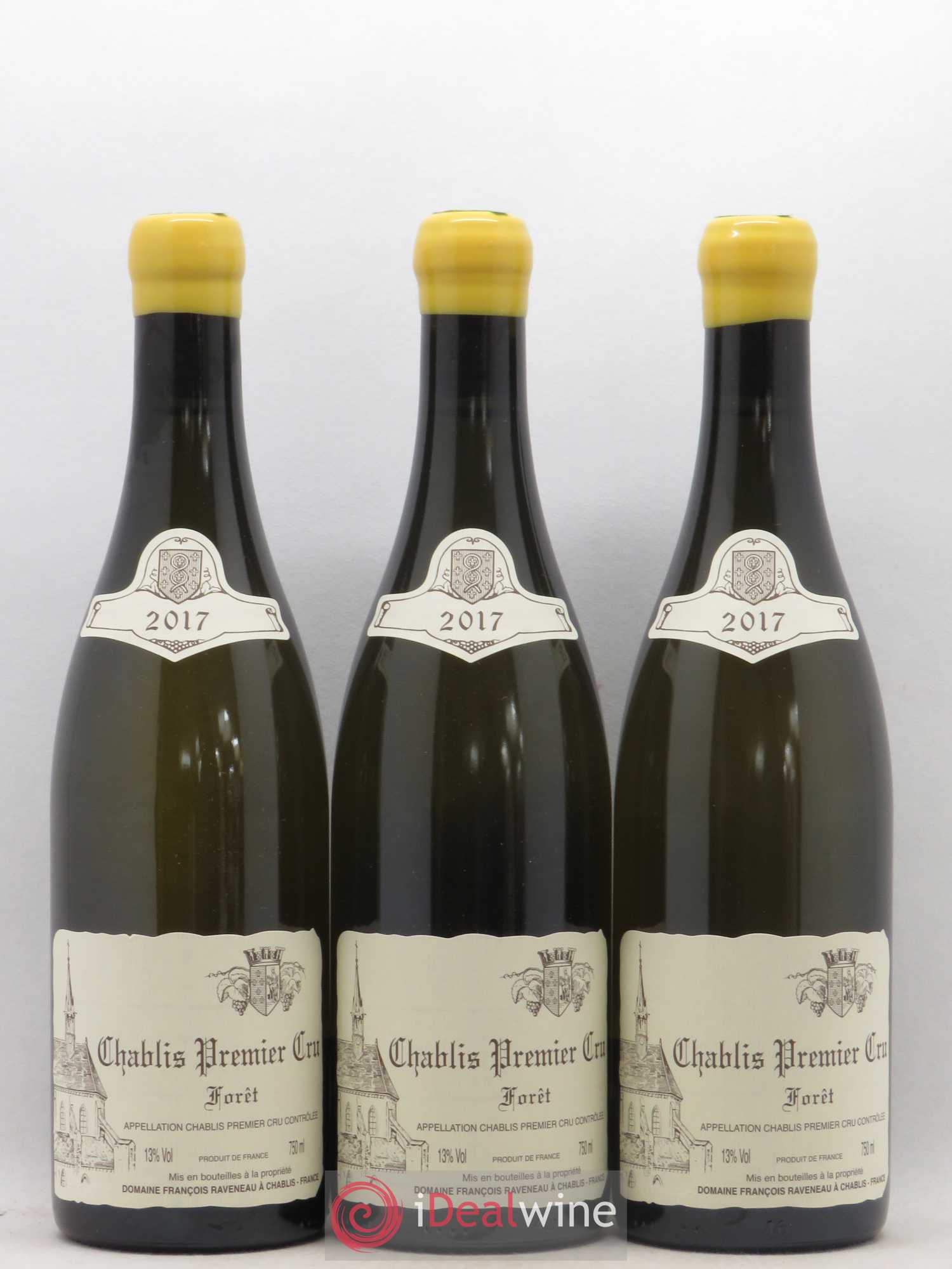 Chablis 1er Cru Forêt Raveneau (Domaine) 2017 - Lot de 3 bouteilles - 0