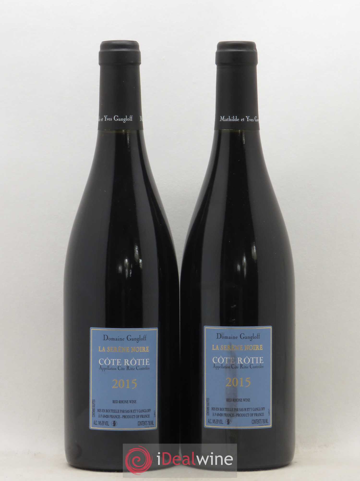 Côte-Rôtie La Sereine Noire Gangloff (Domaine) 2015 - Lot de 2 bouteilles - 1
