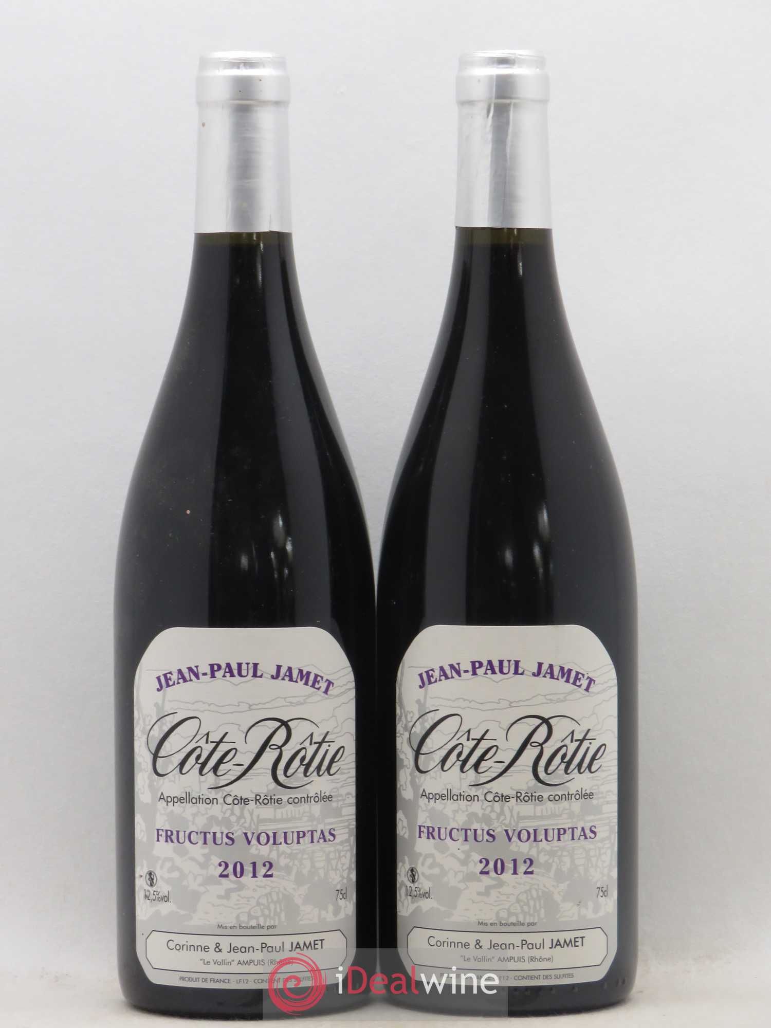 Côte-Rôtie Fructus Voluptas Jamet (Domaine) 2012 - Lot de 2 bouteilles - 0