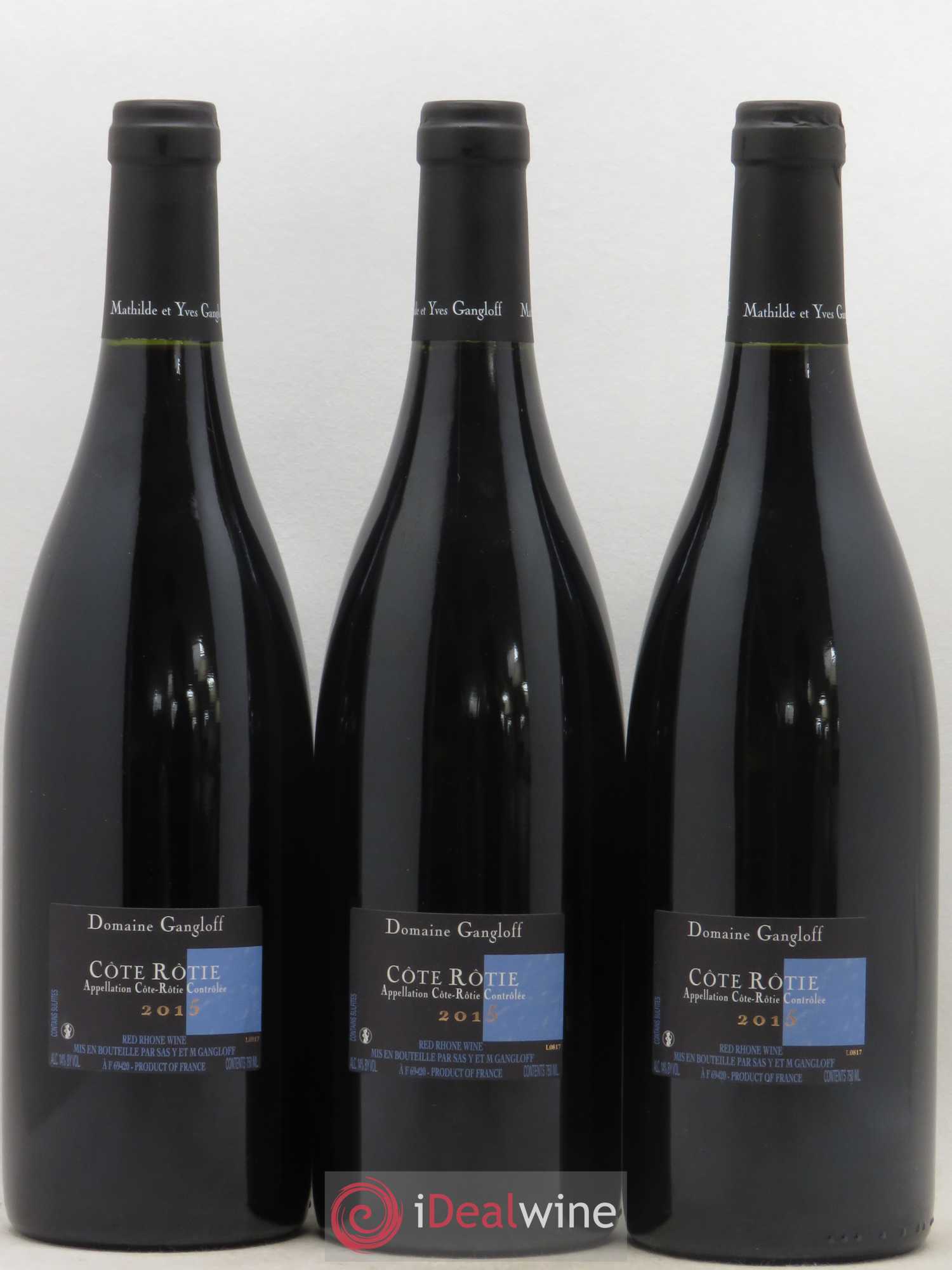 Côte-Rôtie La Barbarine Gangloff (Domaine) 2015 - Lot de 3 bouteilles - 1