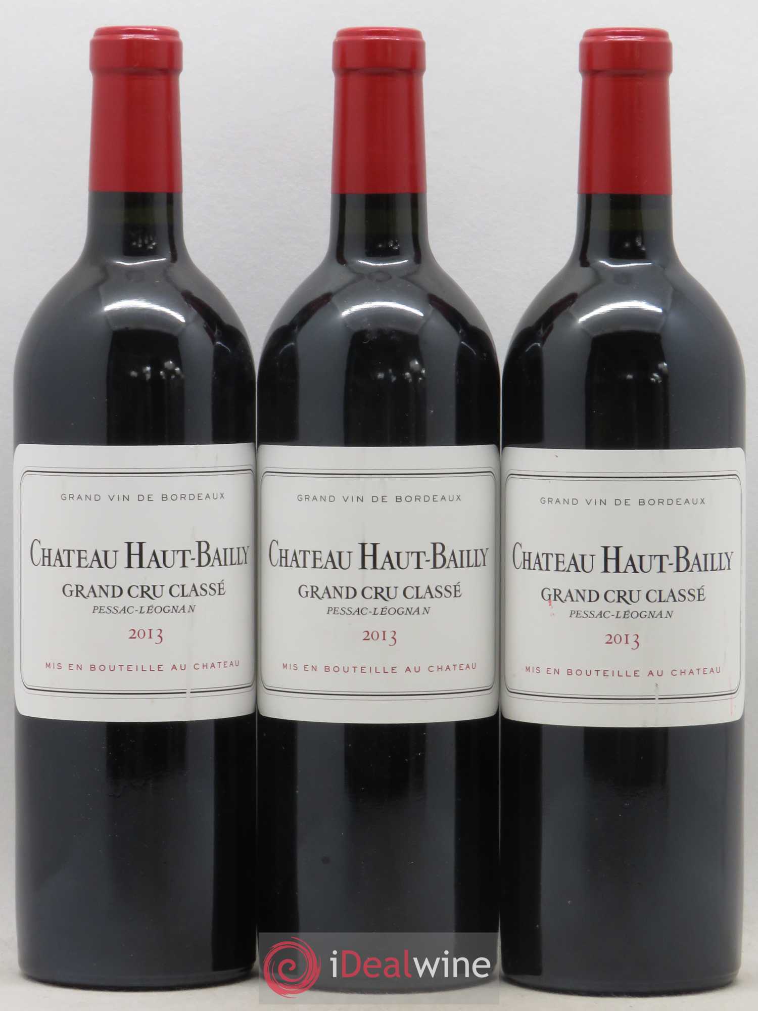 Château Haut-Bailly Cru Classé de Graves 2013 - Lot de 3 bouteilles - 0