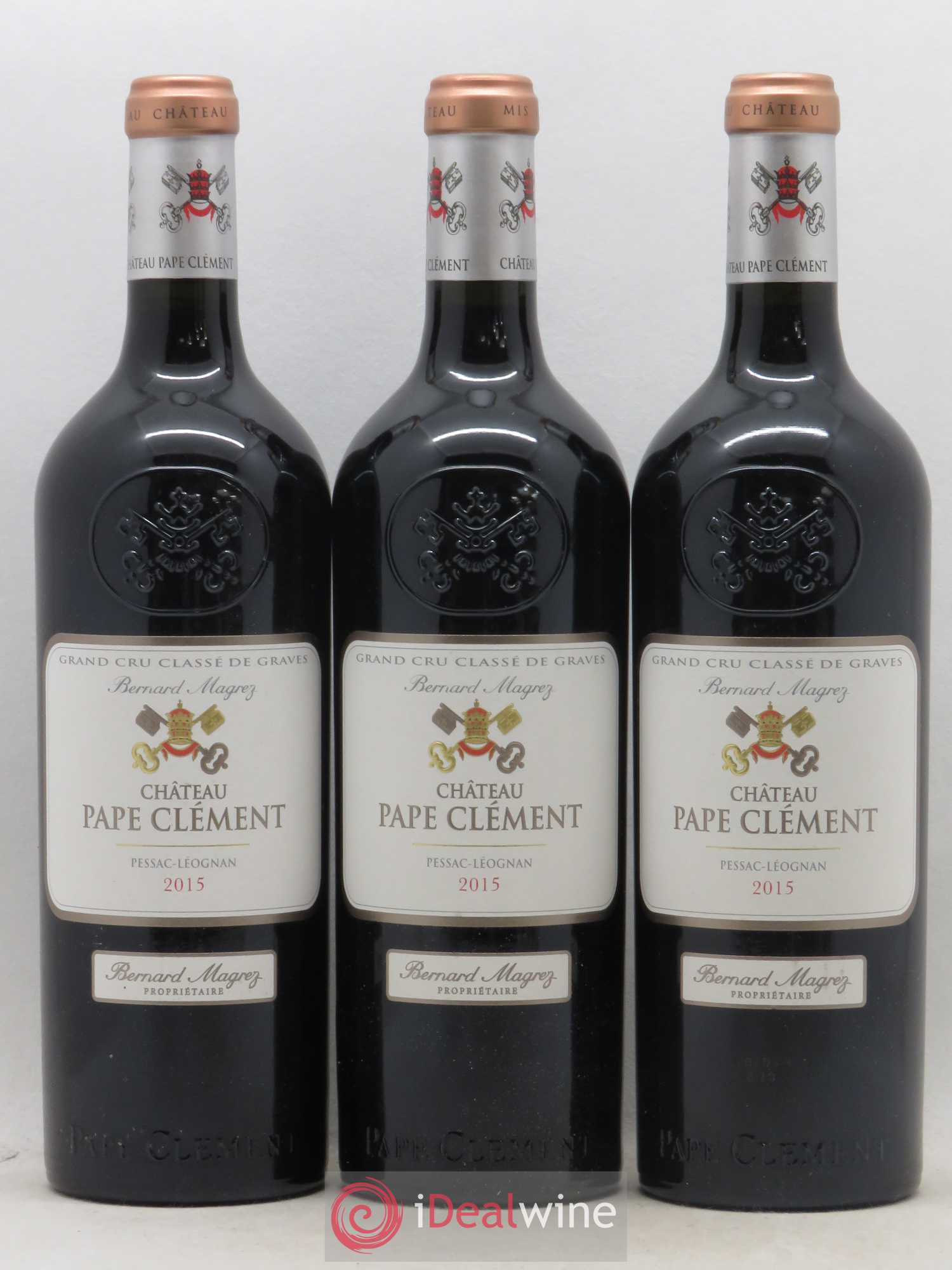 Château Pape Clément Cru Classé de Graves 2015 - Lot de 3 bouteilles - 0