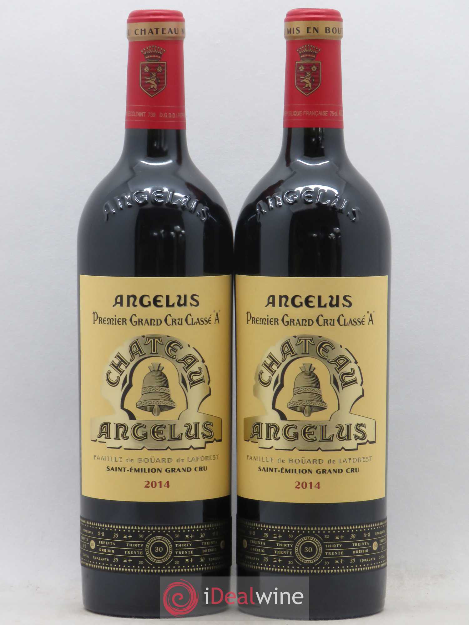 Château Angélus 1er Grand Cru Classé A 2014 - Lot de 2 bouteilles - 0