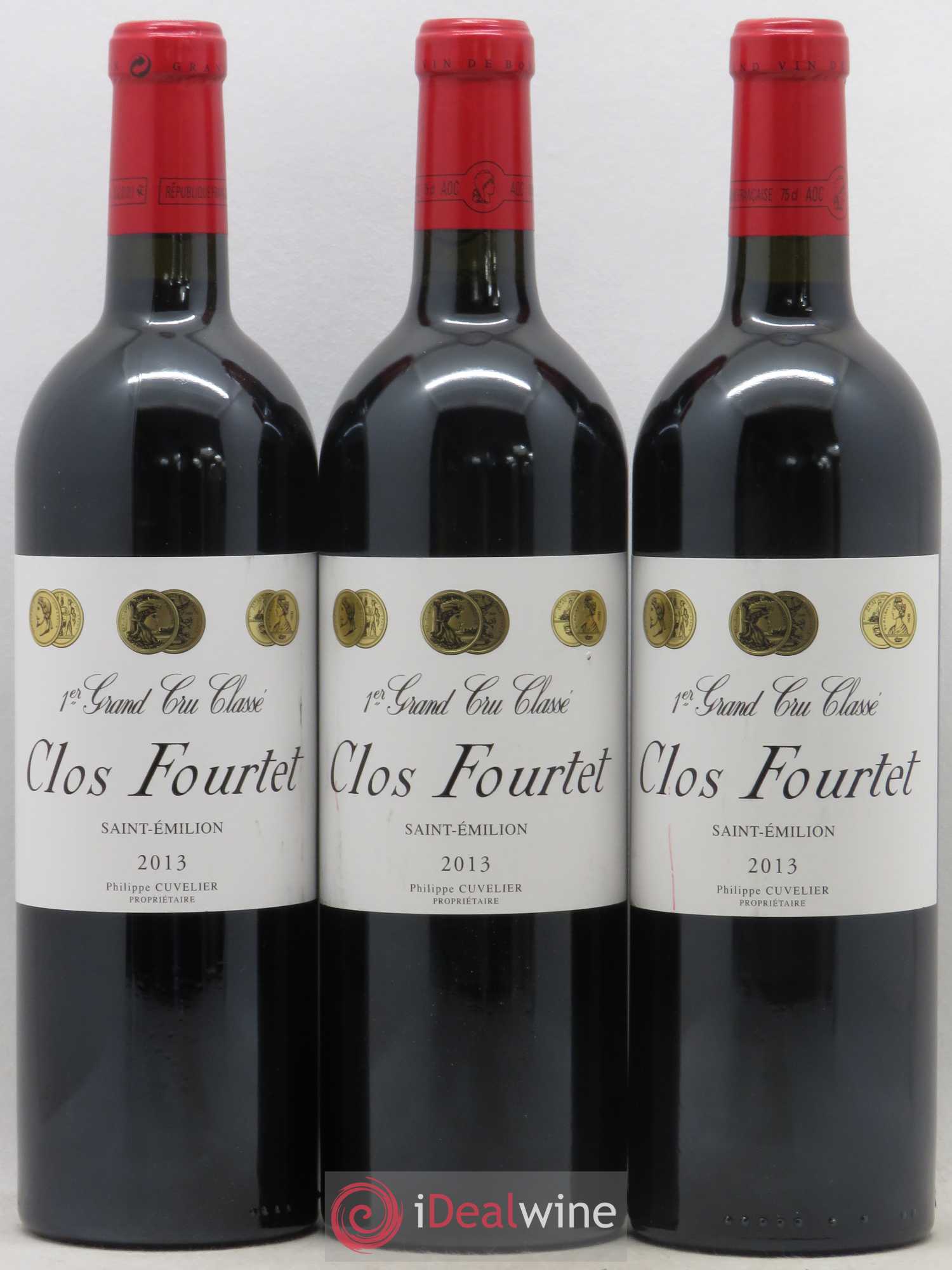 Clos Fourtet 1er Grand Cru Classé B 2013 - Lot de 3 bouteilles - 0