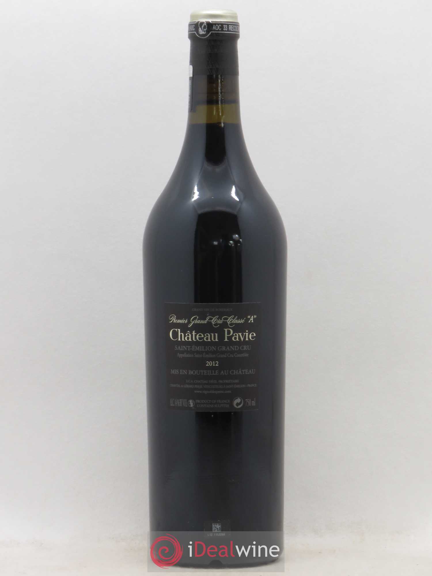 Château Pavie 1er Grand Cru Classé A 2012 - Lot de 1 bouteille - 1