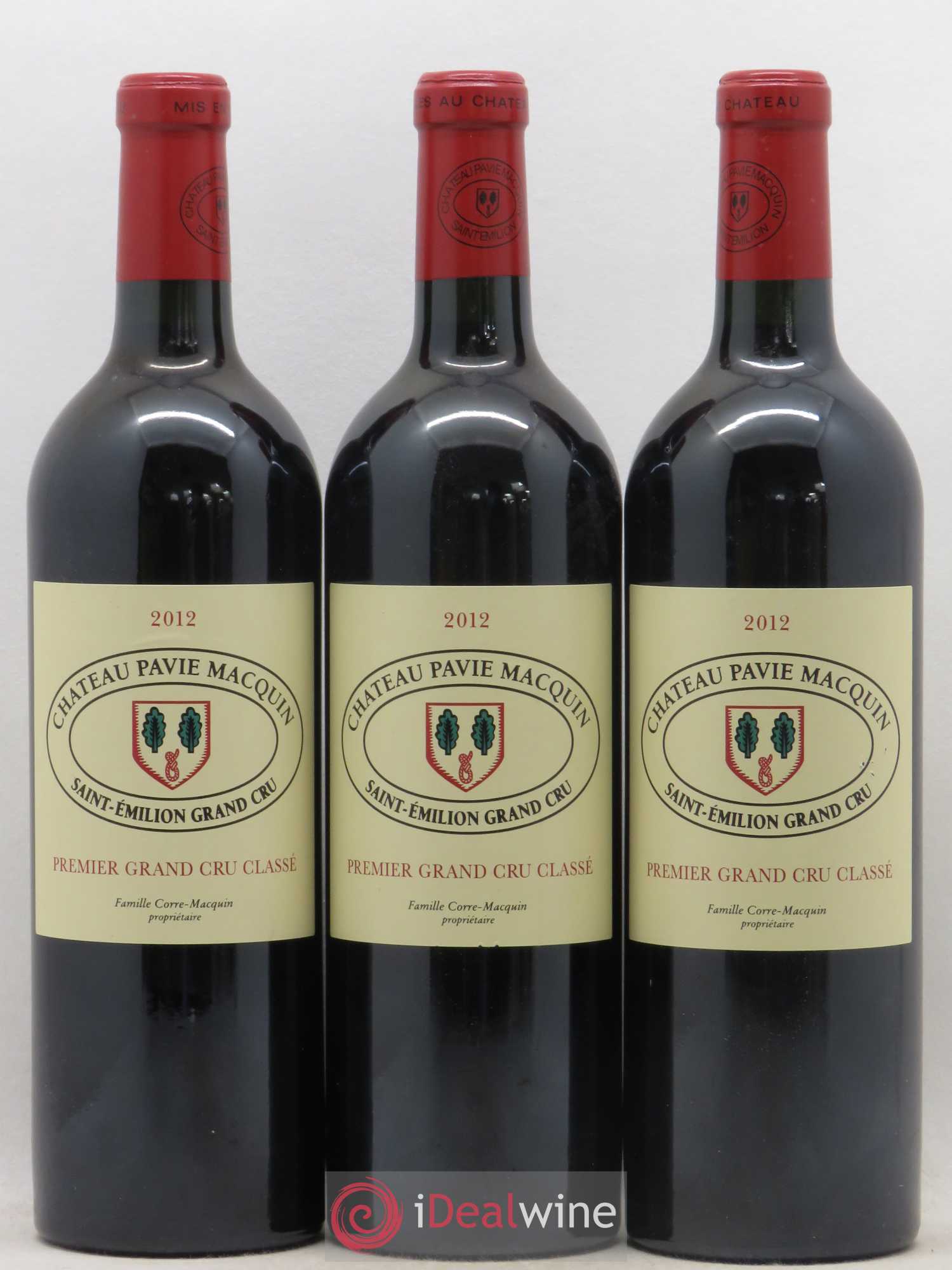 Château Pavie Macquin 1er Grand Cru Classé B 2012 - Lot de 3 bouteilles - 0
