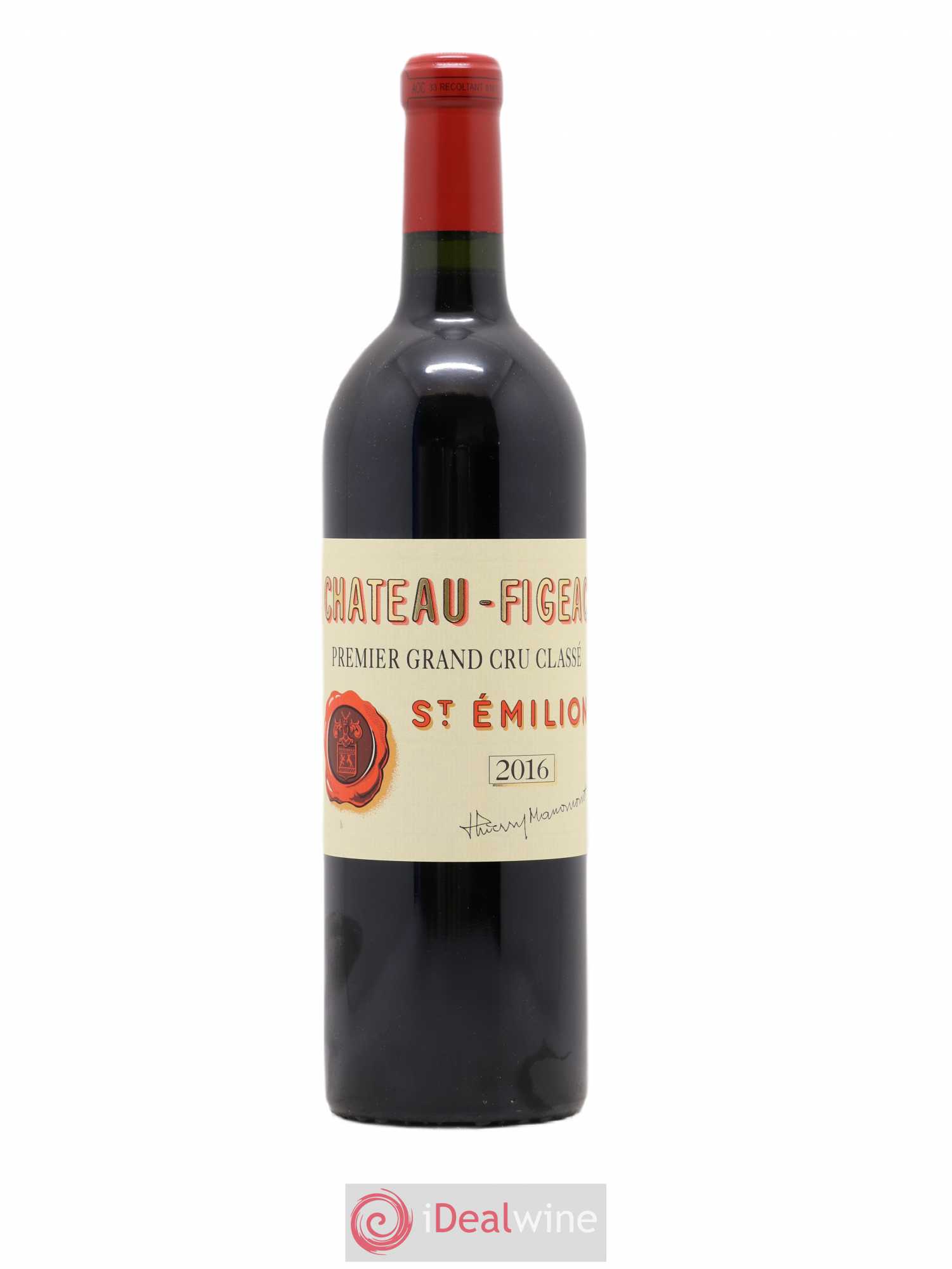 Château Figeac 1er Grand Cru Classé A 2016 - Lot de 1 bouteille - 0