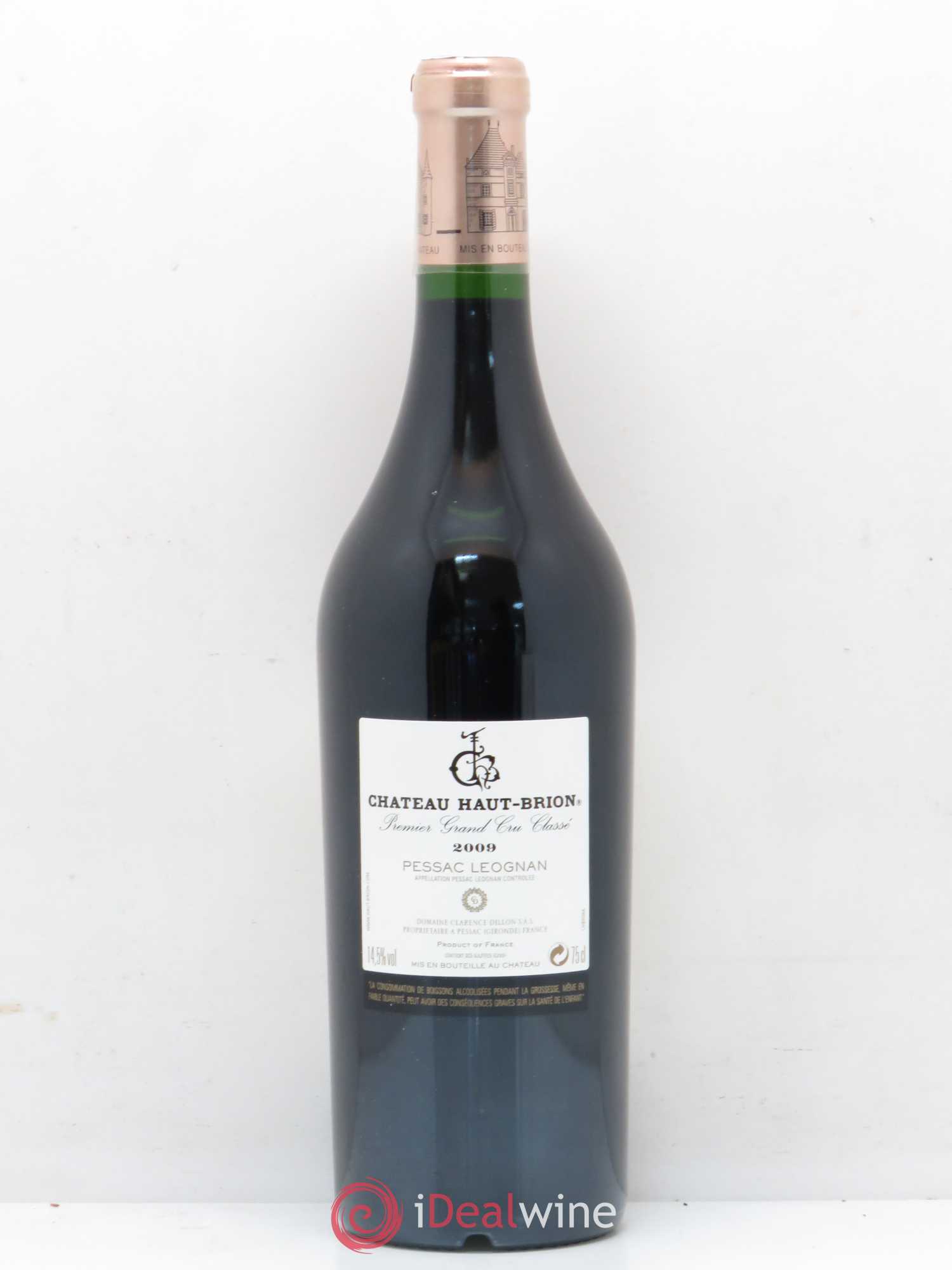 Château Haut Brion 1er Grand Cru Classé 2009 - Lot de 1 bouteille - 1