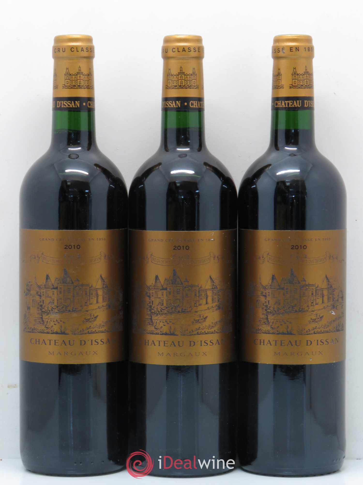 Château d'Issan 3ème Grand Cru Classé 2010 - Lot de 3 bouteilles - 0