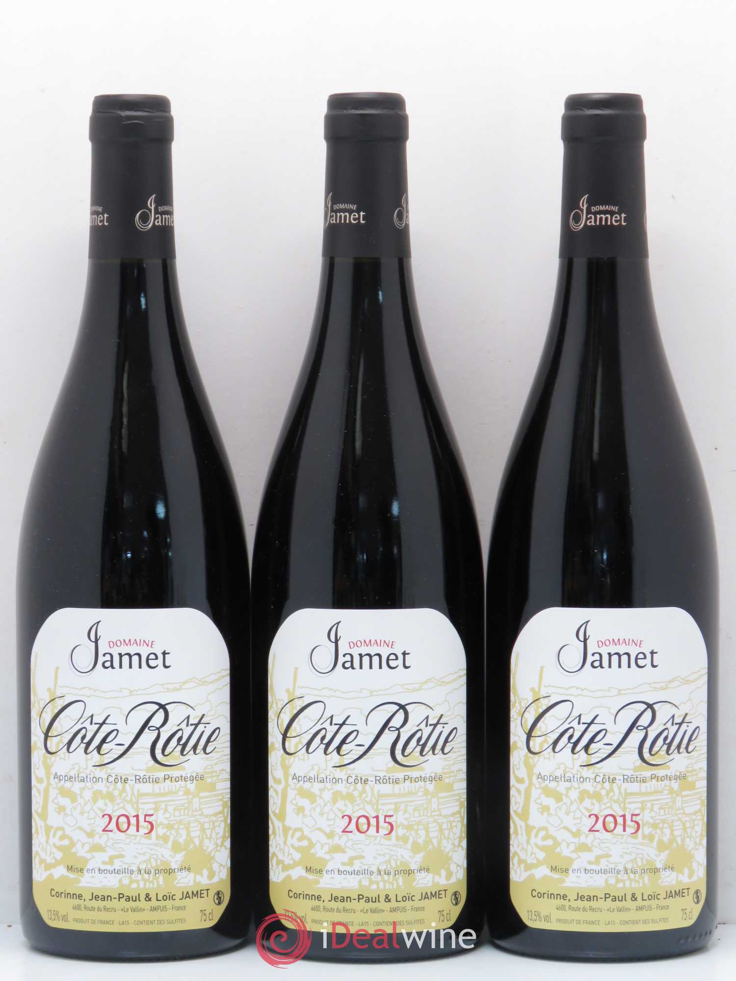 Côte-Rôtie Jamet (Domaine) 2015 - Lot de 3 bouteilles - 0