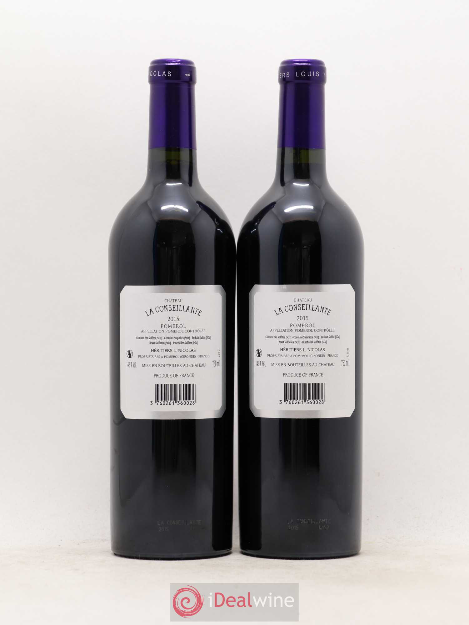 Château la Conseillante 2015 - Lot de 2 bouteilles - 1