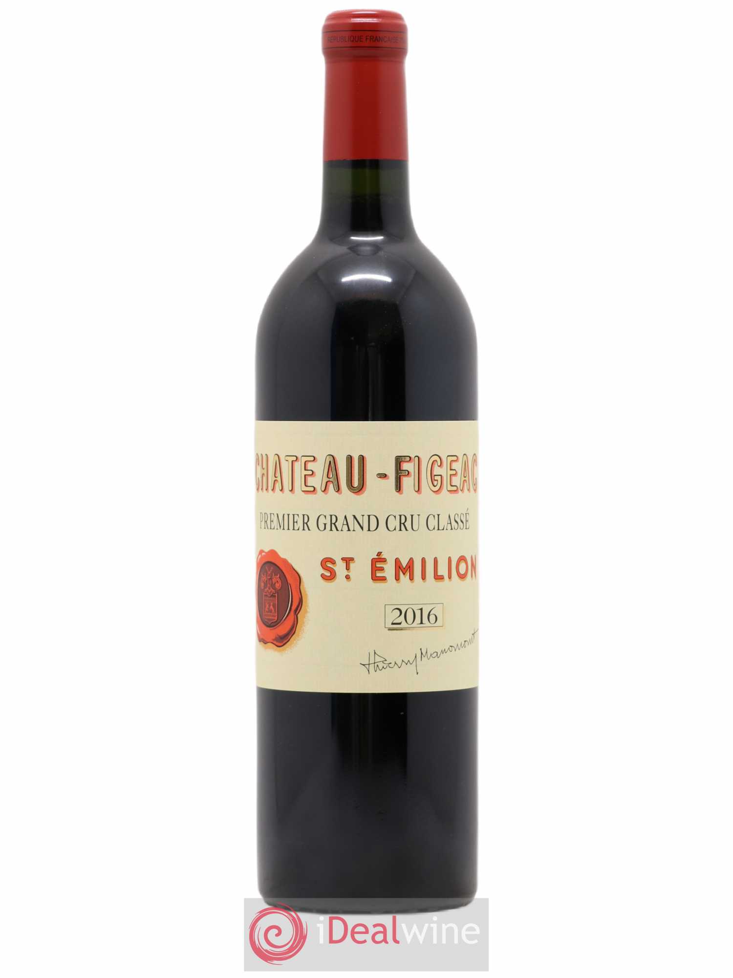 Château Figeac 1er Grand Cru Classé A 2016 - Lot de 1 bouteille - 0