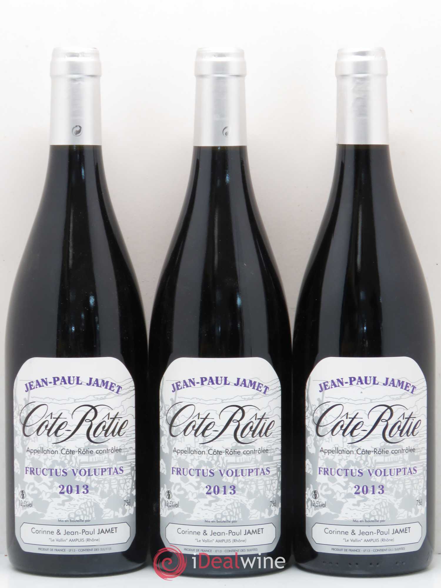 Côte-Rôtie Fructus Voluptas Jamet (Domaine) 2013 - Lot de 3 bouteilles - 0