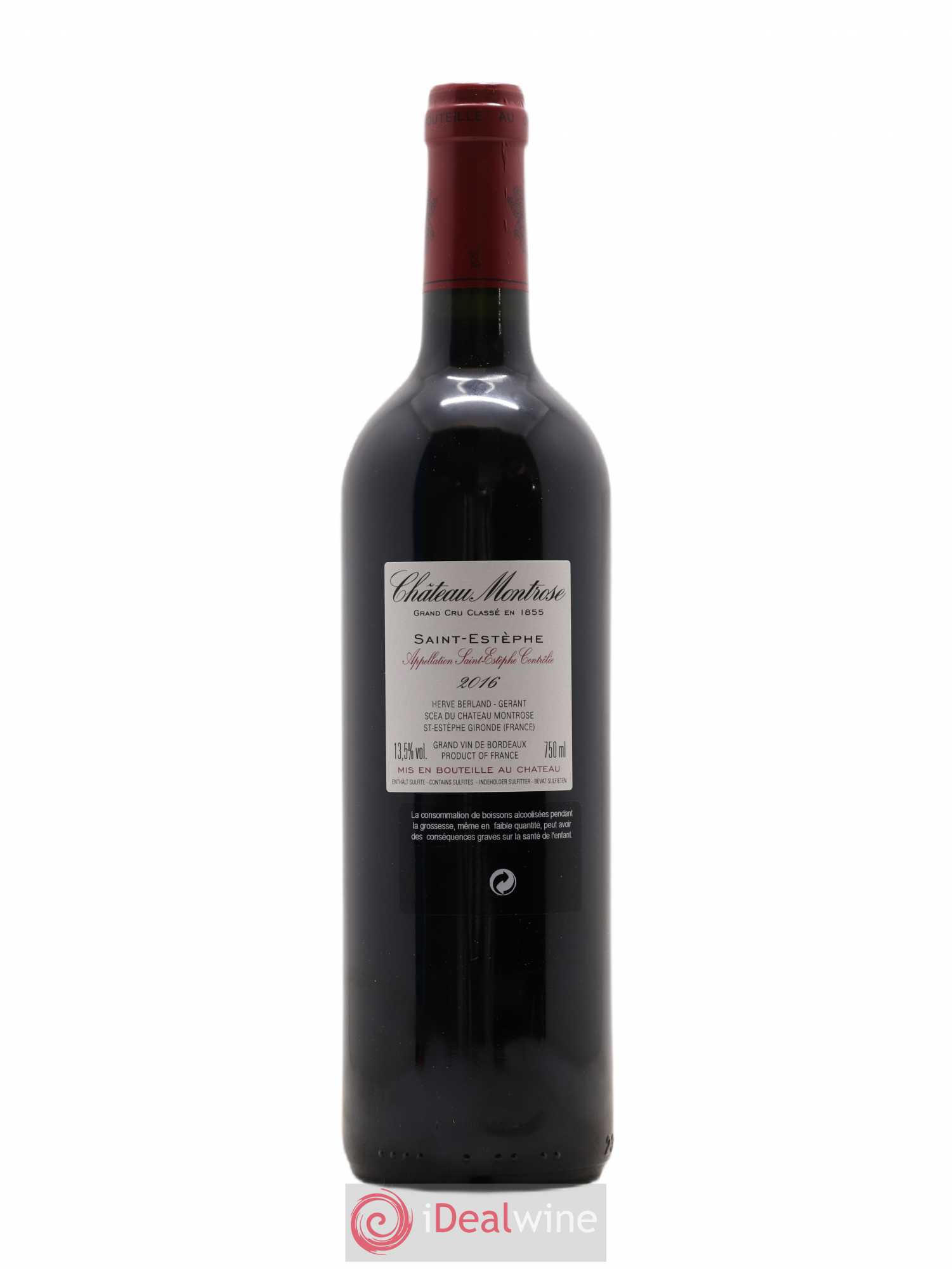Château Montrose 2ème Grand Cru Classé 2016 - Lot de 1 bouteille - 1