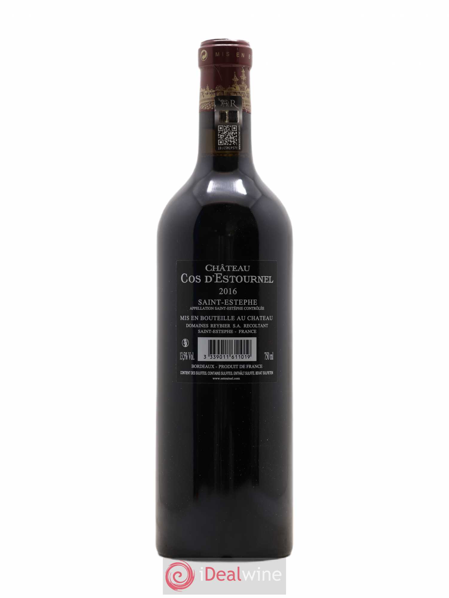 Cos d'Estournel 2ème Grand Cru Classé 2016 - Lot de 1 bouteille - 1