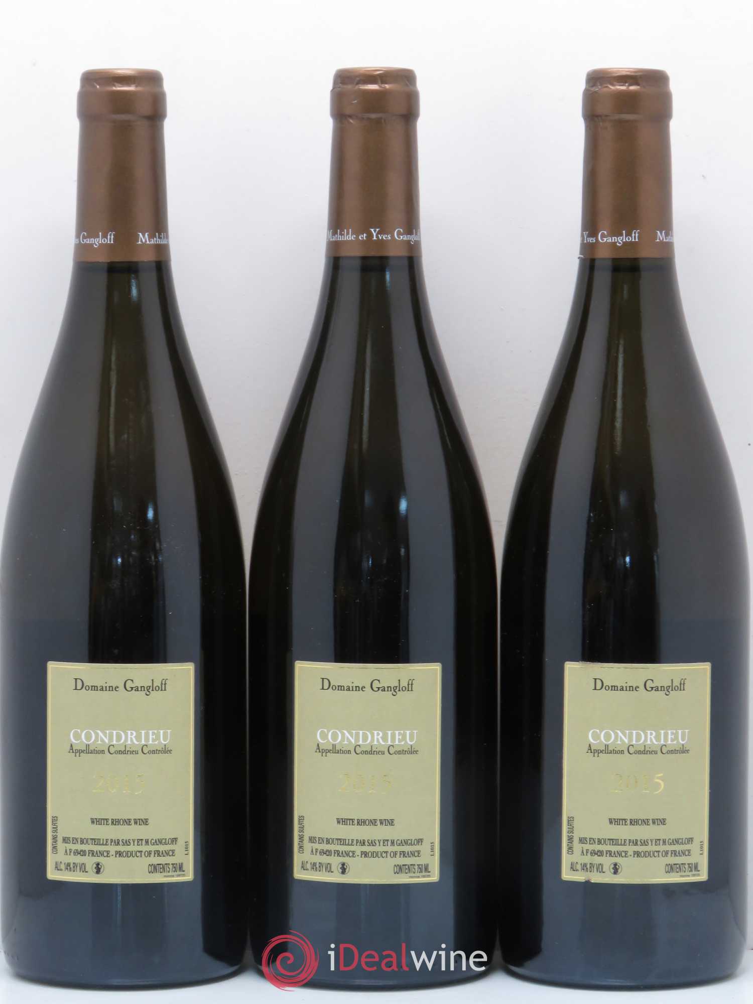 Condrieu Domaine Gangloff (Domaine) 2015 - Lot de 3 bouteilles - 1