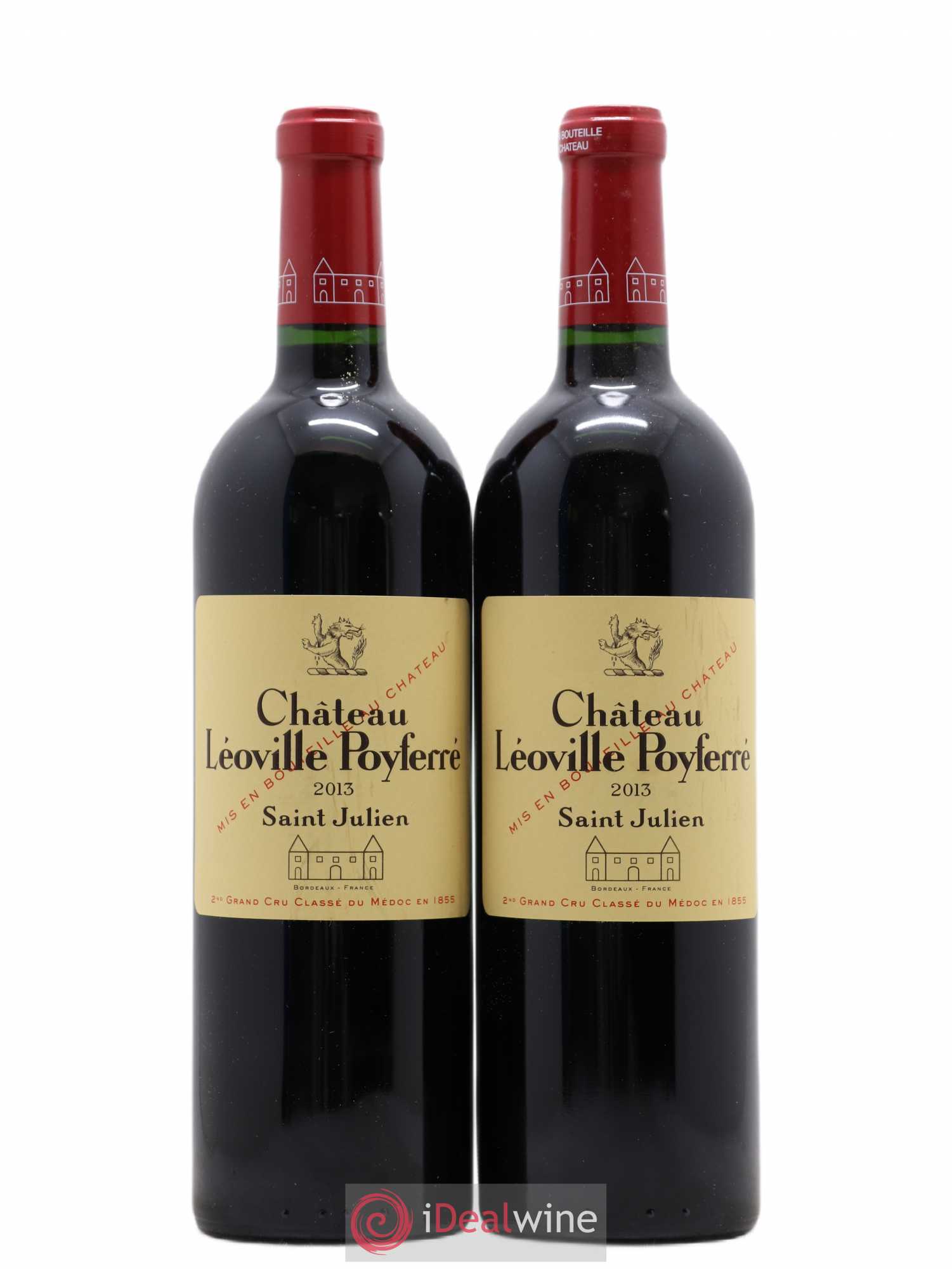 Château Léoville Poyferré 2ème Grand Cru Classé 2013 - Lot de 2 bouteilles - 0