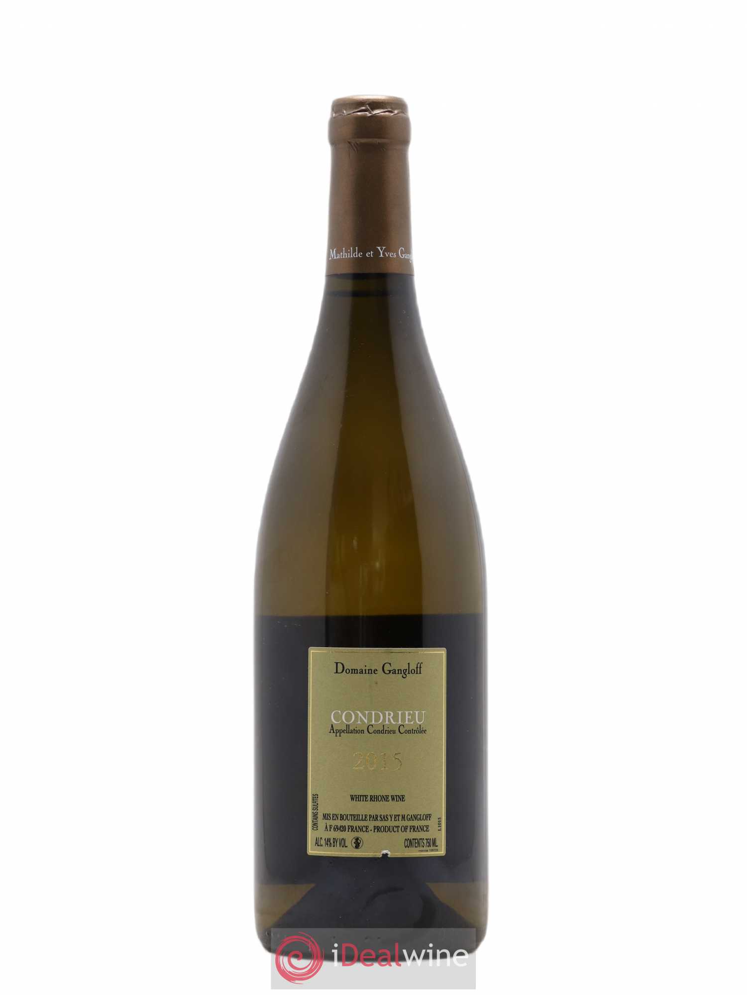 Condrieu Domaine Gangloff (Domaine) 2015 - Lot de 1 bouteille - 1