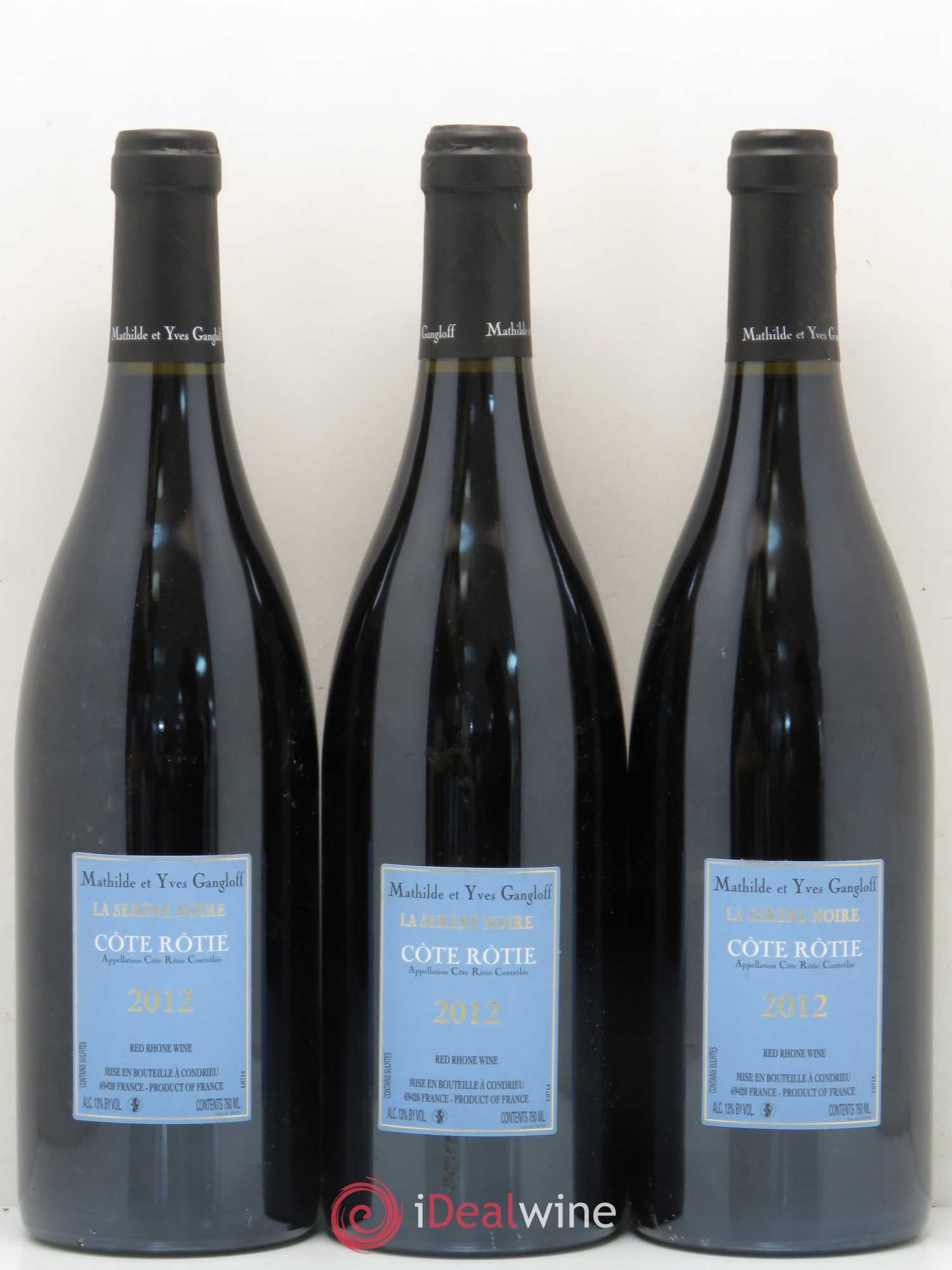 Côte-Rôtie La Sereine Noire Gangloff (Domaine) 2012 - Lot de 3 bouteilles - 1