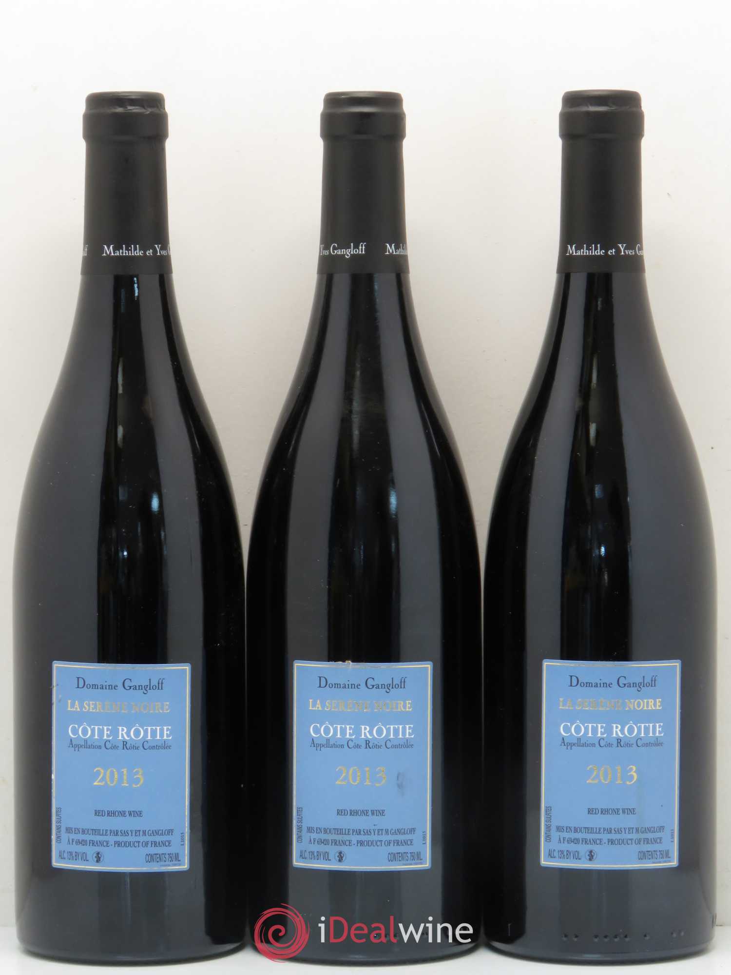 Côte-Rôtie La Sereine Noire Gangloff (Domaine) 2013 - Lot de 3 bouteilles - 1