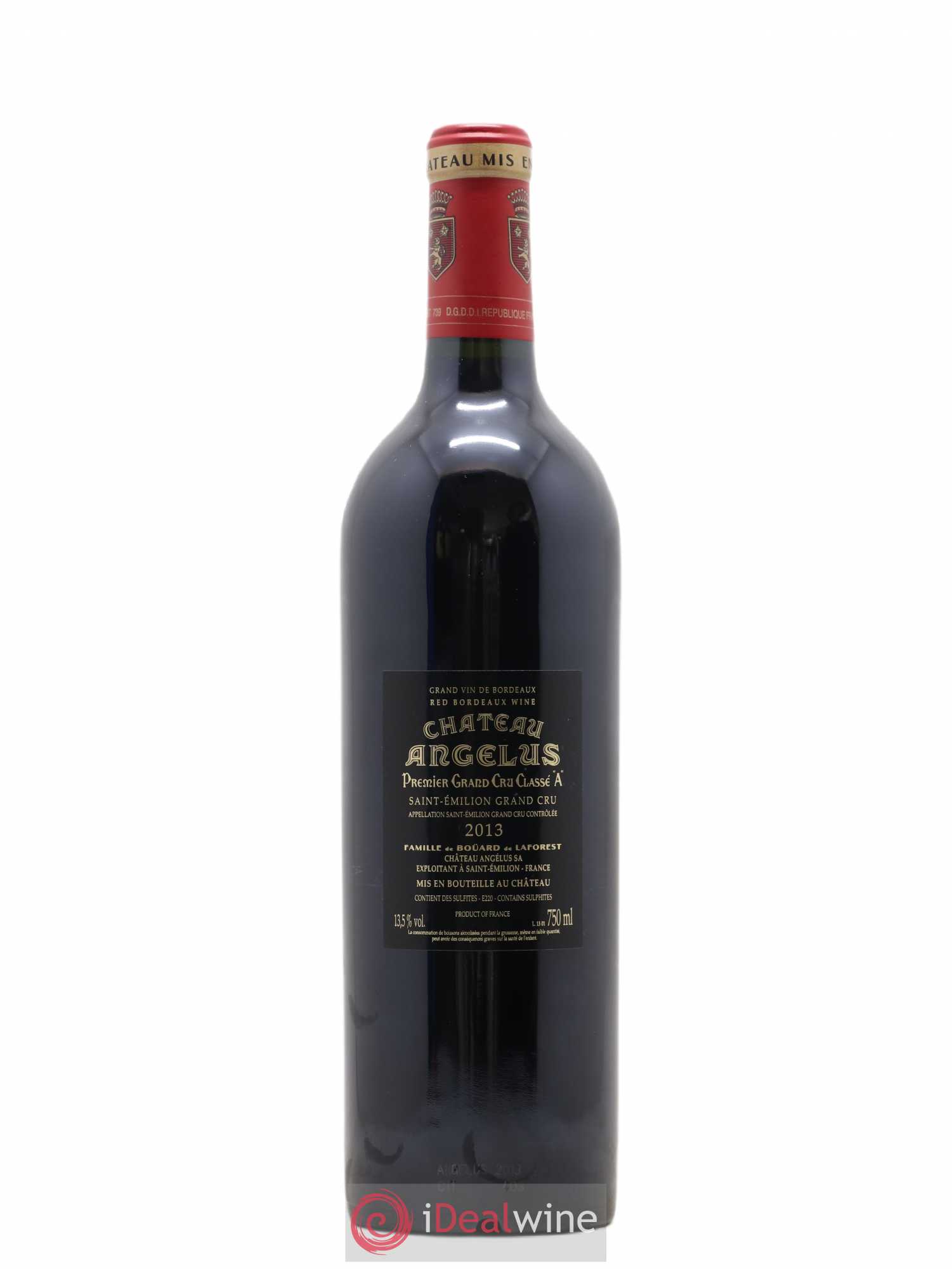 Château Angélus 1er Grand Cru Classé A 2013 - Lot de 1 bouteille - 1