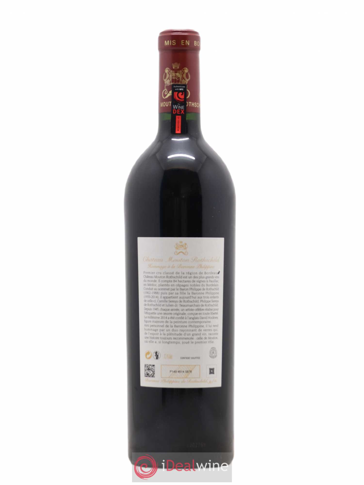 Château Mouton Rothschild 1er Grand Cru Classé 2014 - Lot de 1 bouteille - 1