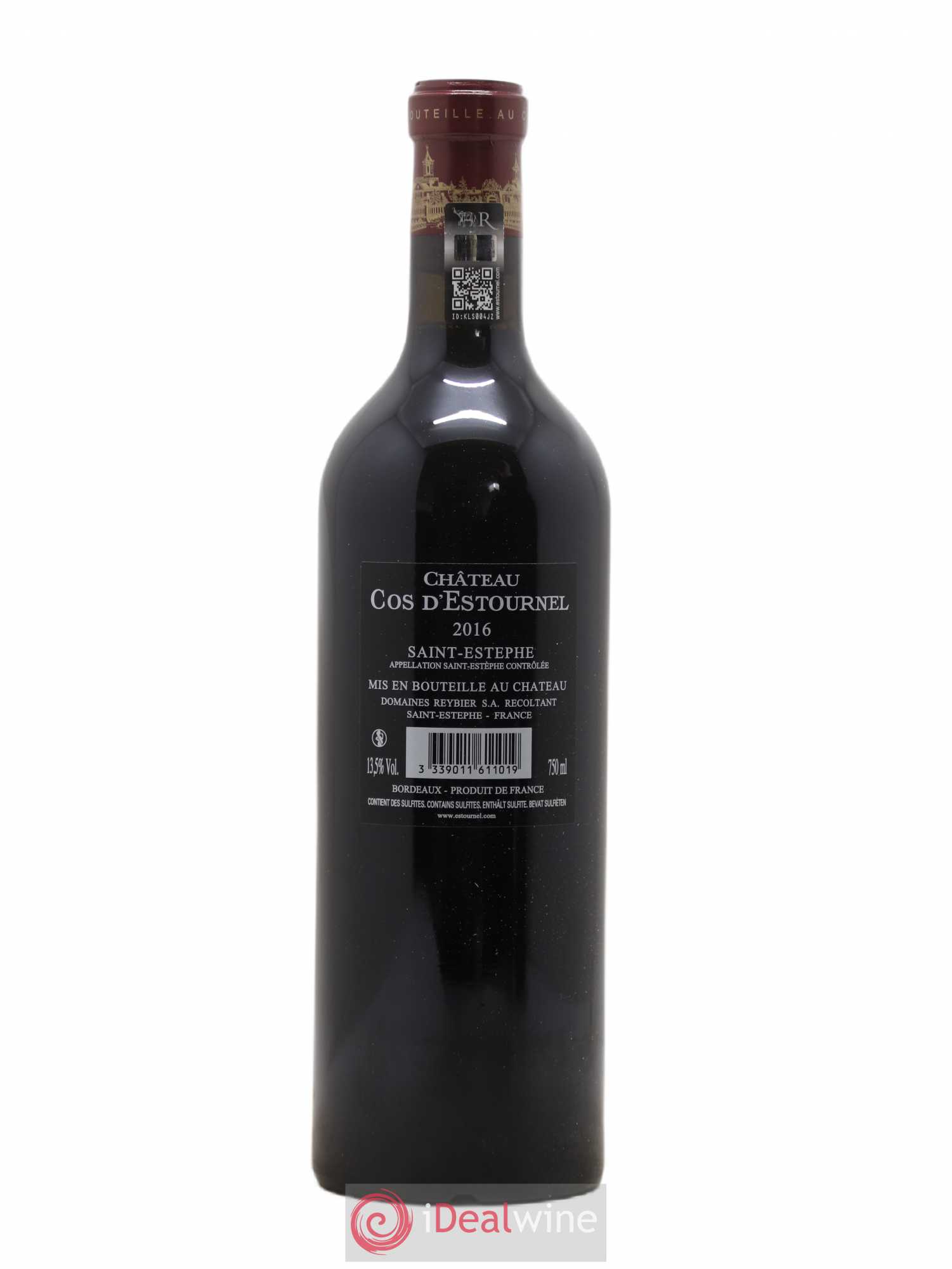 Cos d'Estournel 2ème Grand Cru Classé 2016 - Lot de 1 bouteille - 1