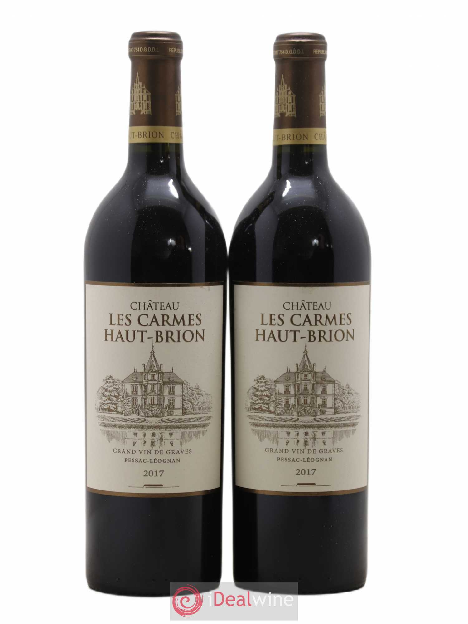 Château Les Carmes Haut-Brion 2017 - Lot de 2 bouteilles - 0