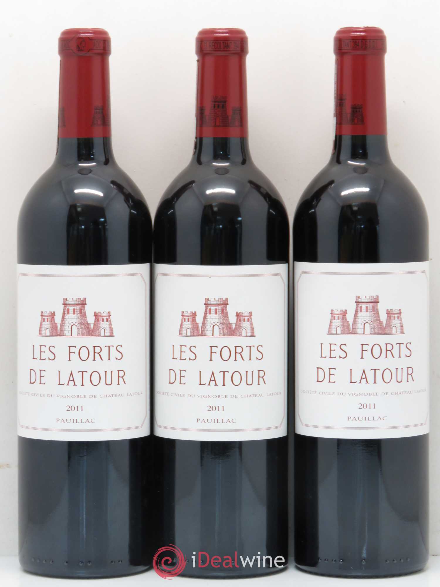Les Forts de Latour Second Vin 2011 - Lot de 3 bouteilles - 0