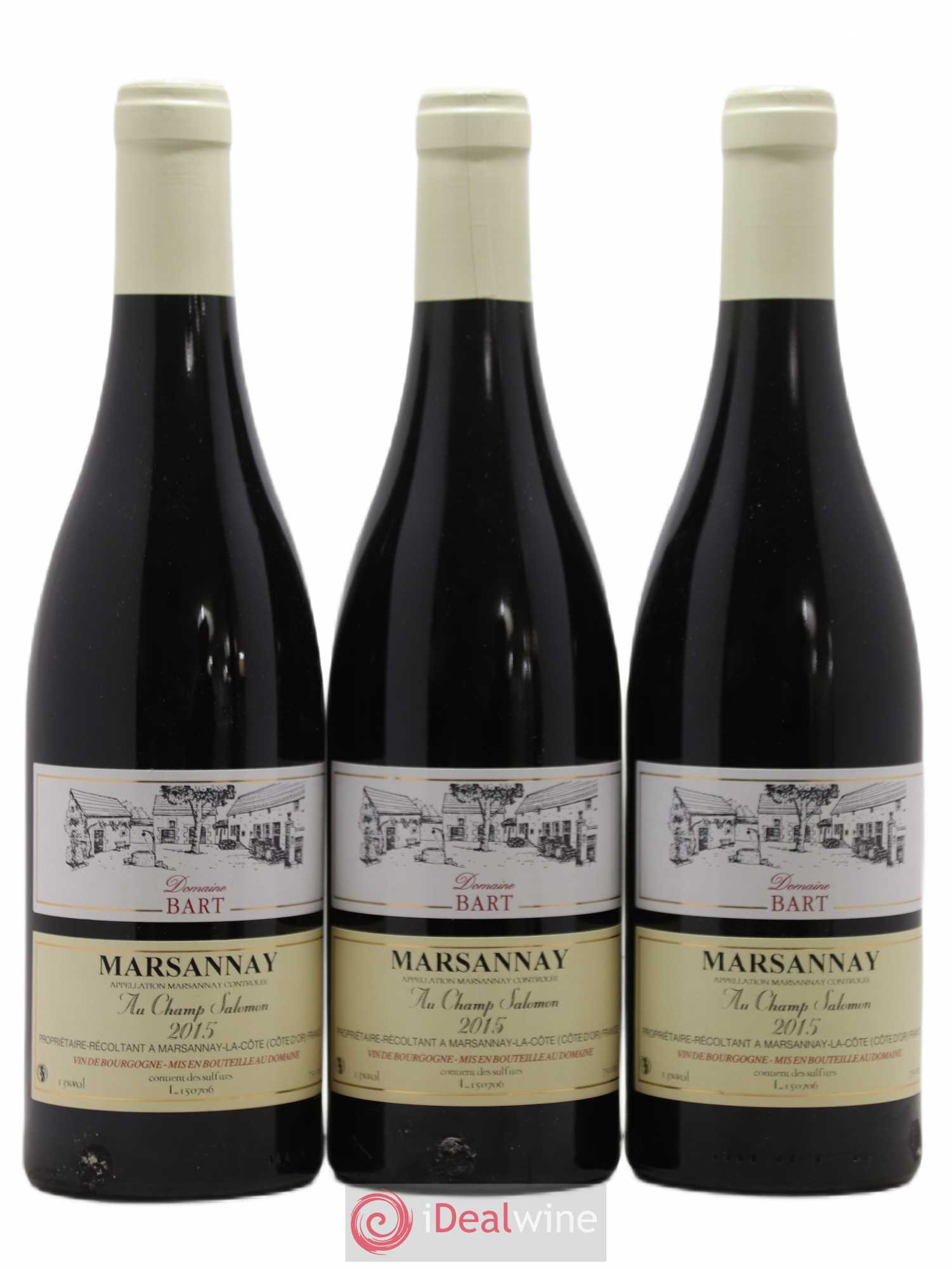 Marsannay Au Champ Salomon Bart (Domaine) 2015 - Lot de 3 bouteilles - 0